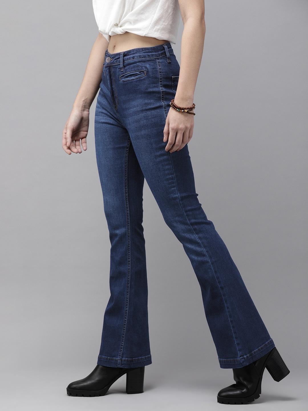 Roadster Women Blue Bootcut Light Fade Stretchable Jeans