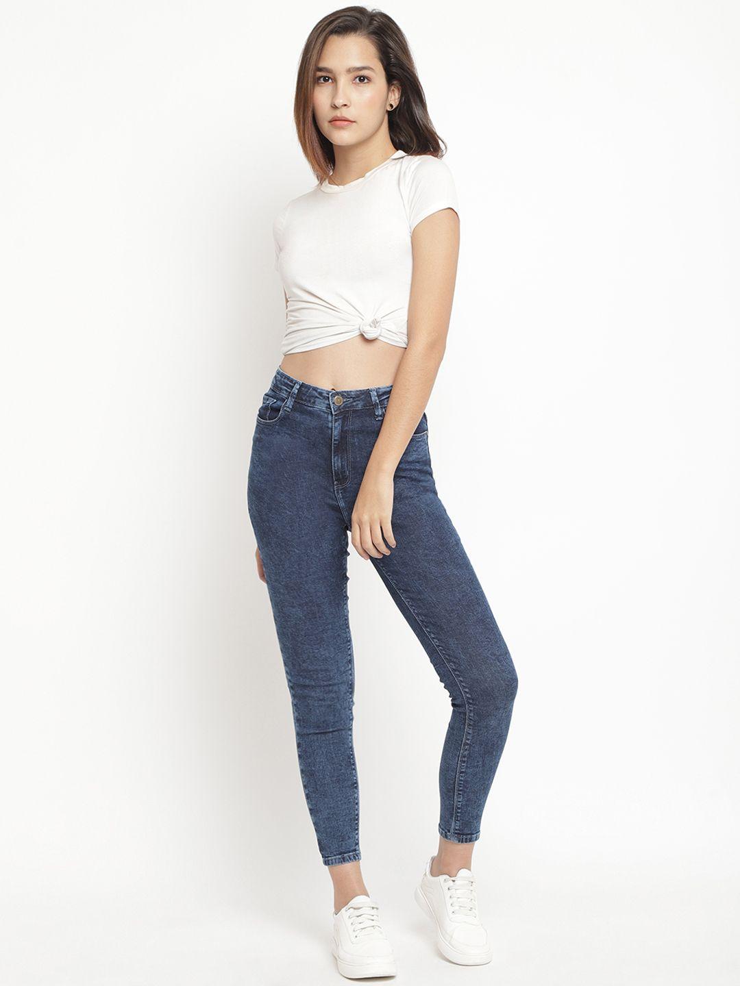 belliskey-women-blue-skinny-fit-high-rise-clean-look-stretchable-jeans
