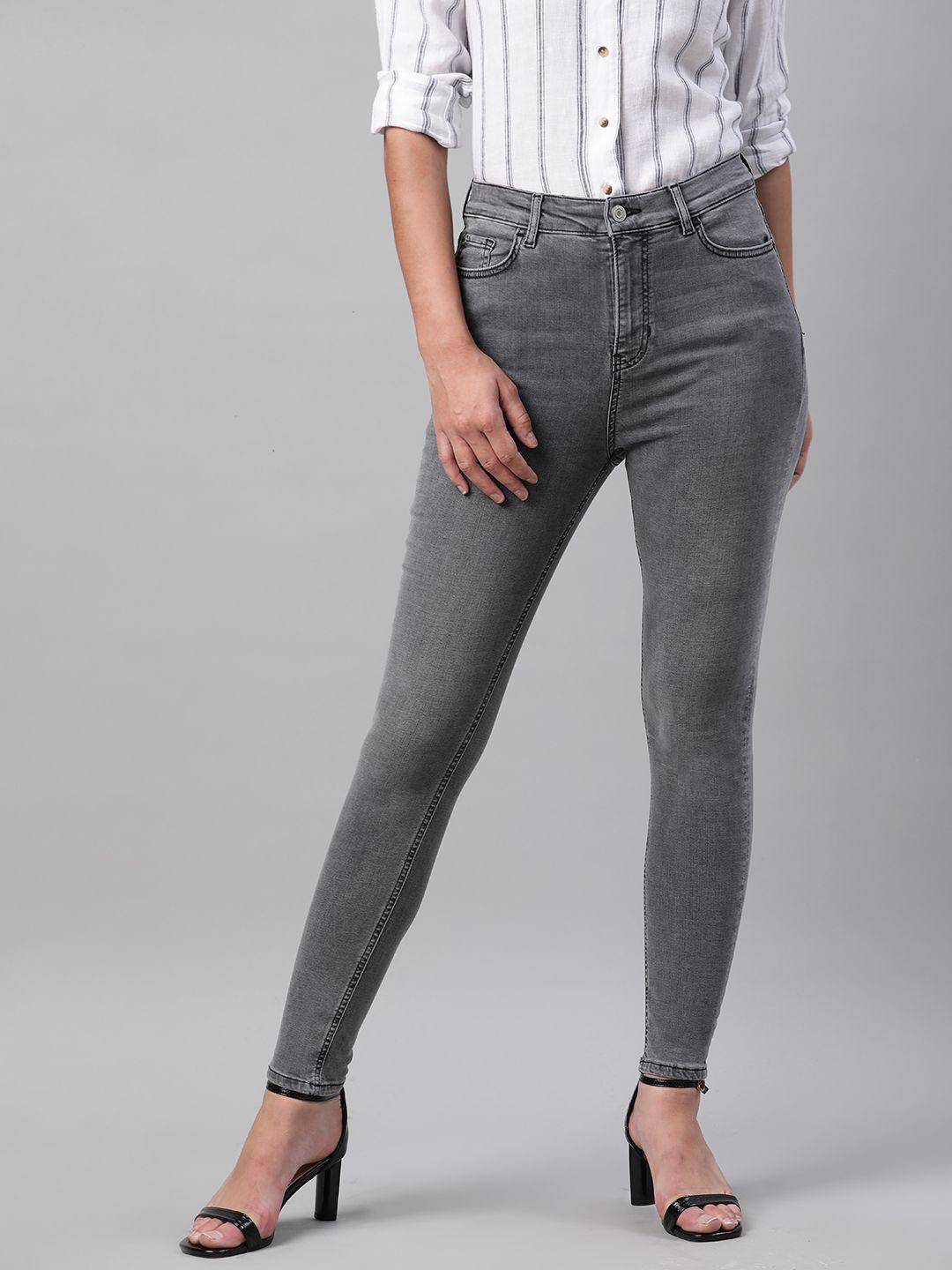 marks-&-spencer-women-grey-skinny-fit-mid-rise-clean-look-stretchable-jeans