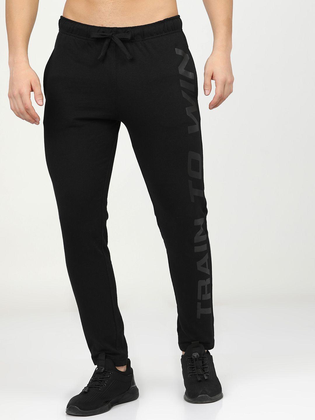 highlander-men-black-solid-slim-fit-track-pants