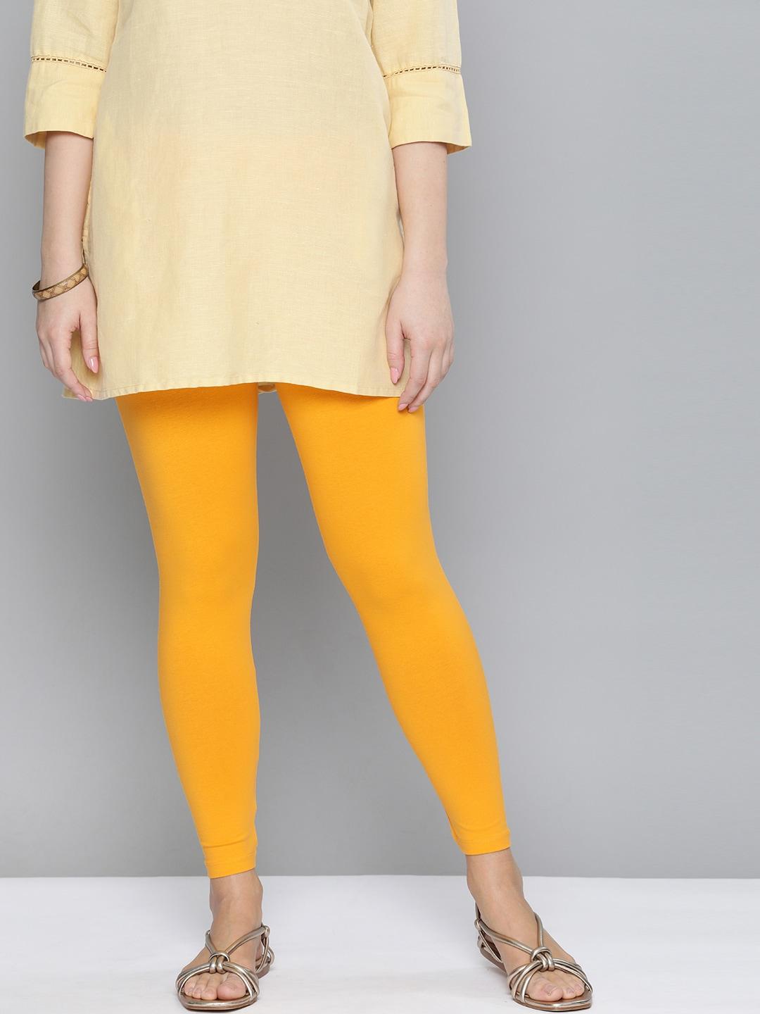 here&now-women-yellow-solid-leggings