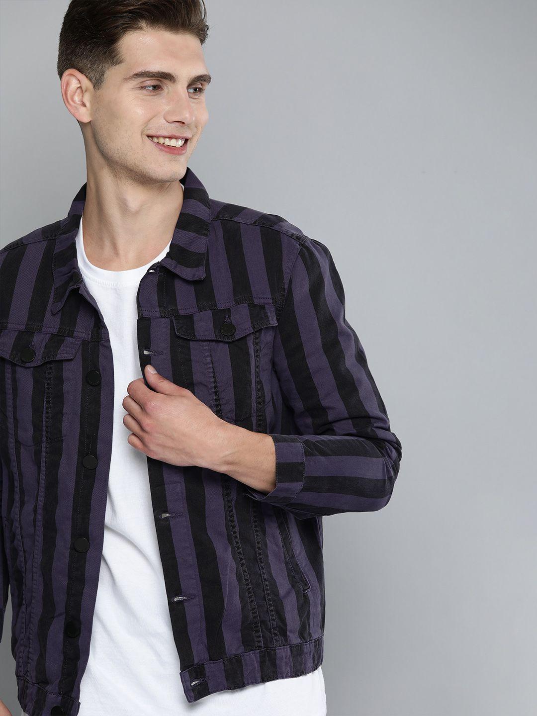 here&now-men-purple-&-black-striped-tailored-jacket