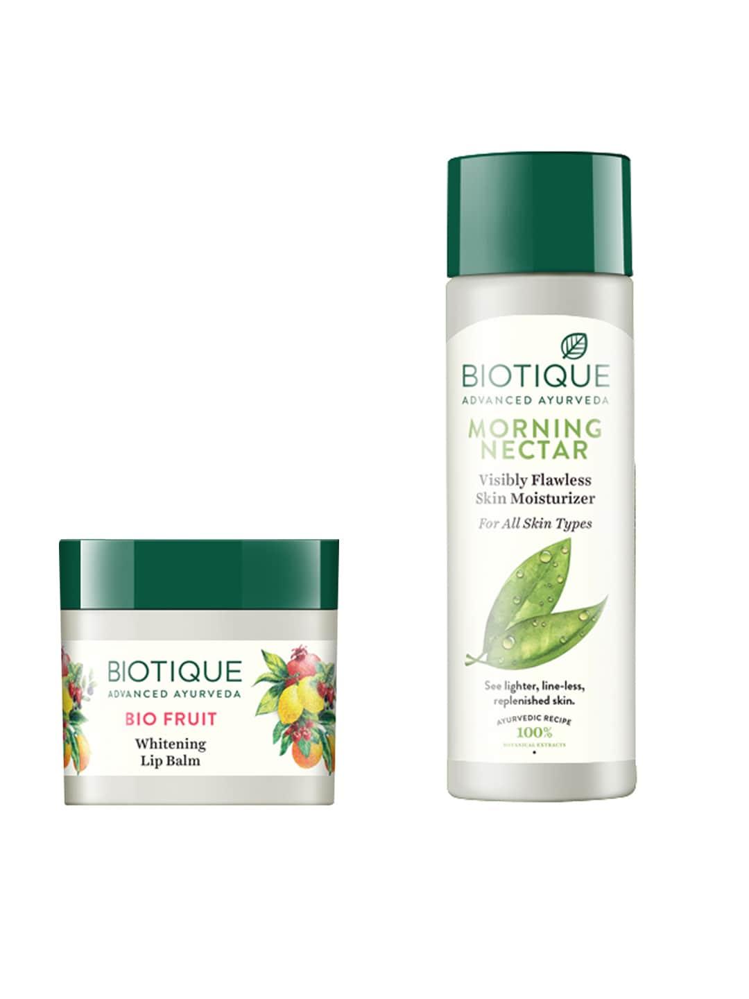 Biotique Set Of Morning Nectar Sustainable Lotion & Bio Fruit Lip Balm