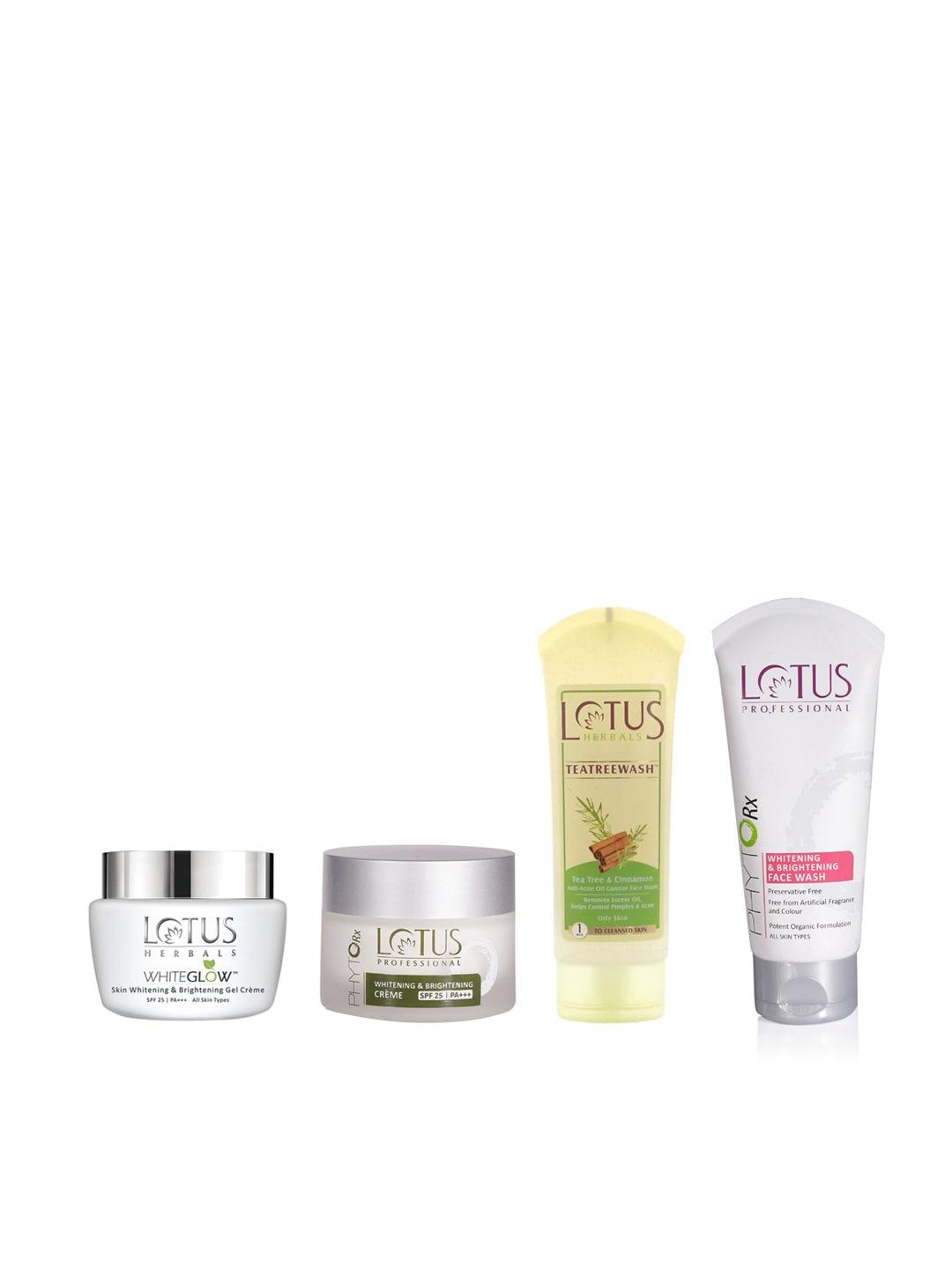 Lotus Herbals Women Set of Sustainable Face Cremes & Face Washes