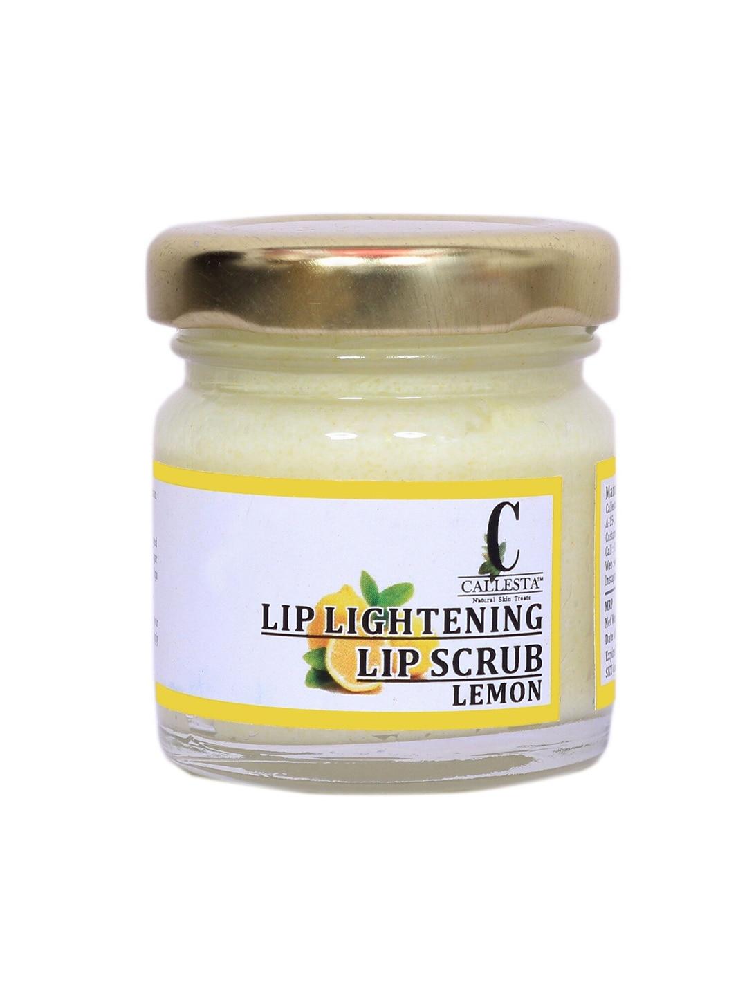 Callesta Yellow Lip Lightening Exfoliating Lemon Lip Scrub