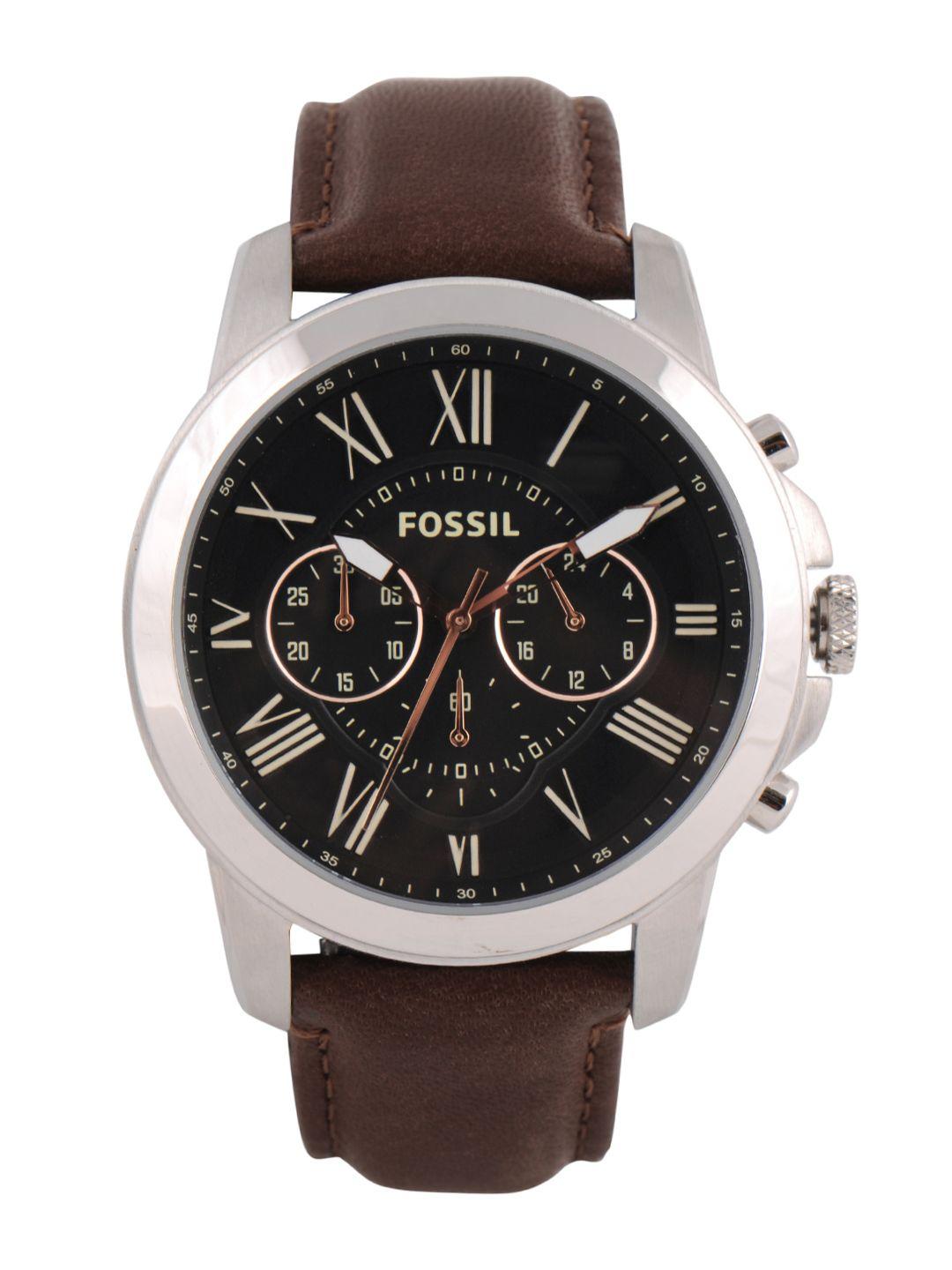 Fossil Men Black Dial Chronograph Watch FS4813-147828