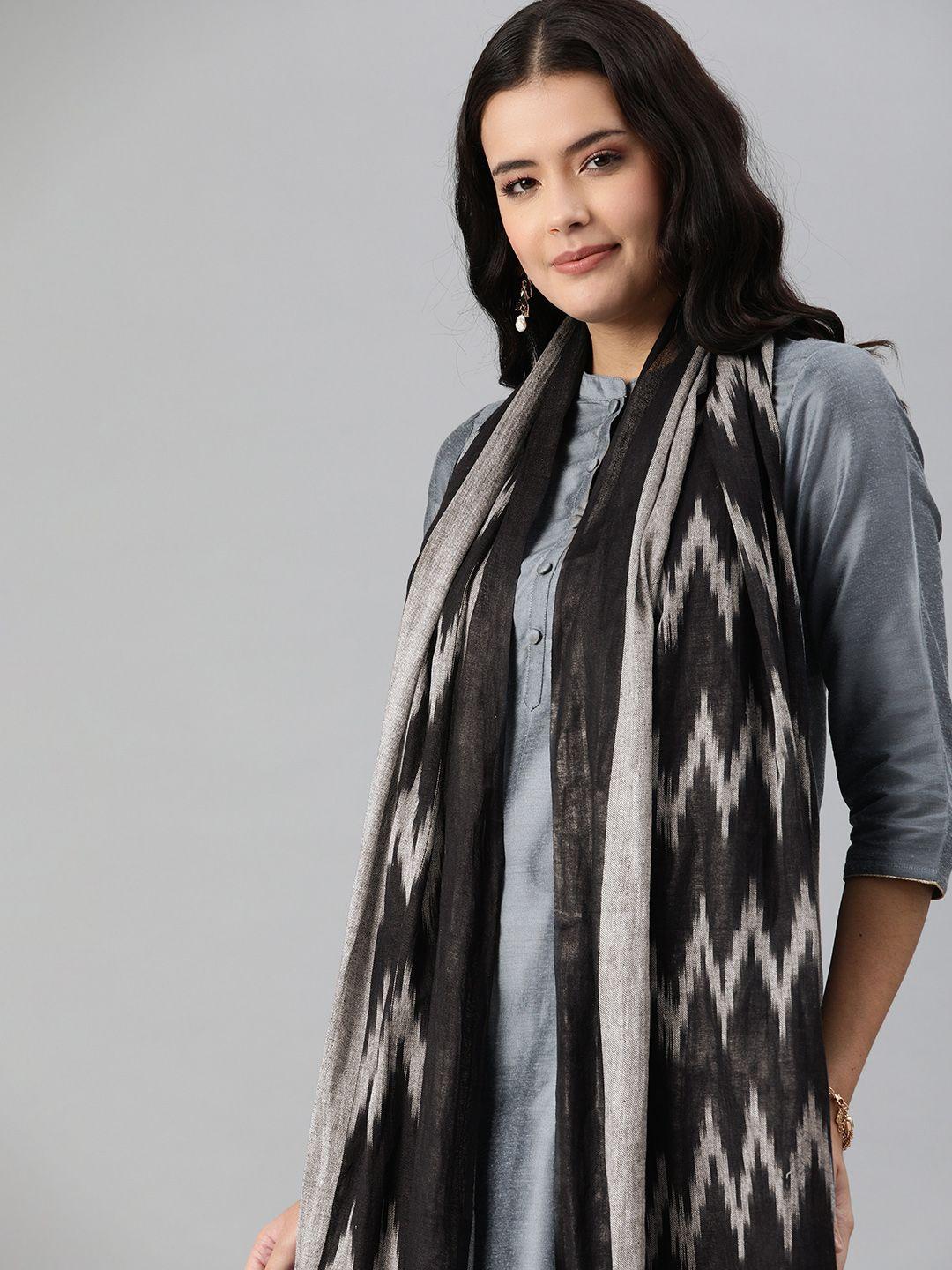swatika-grey-bhagalpuri-handloom-woven-design-pure-cotton-dupatta