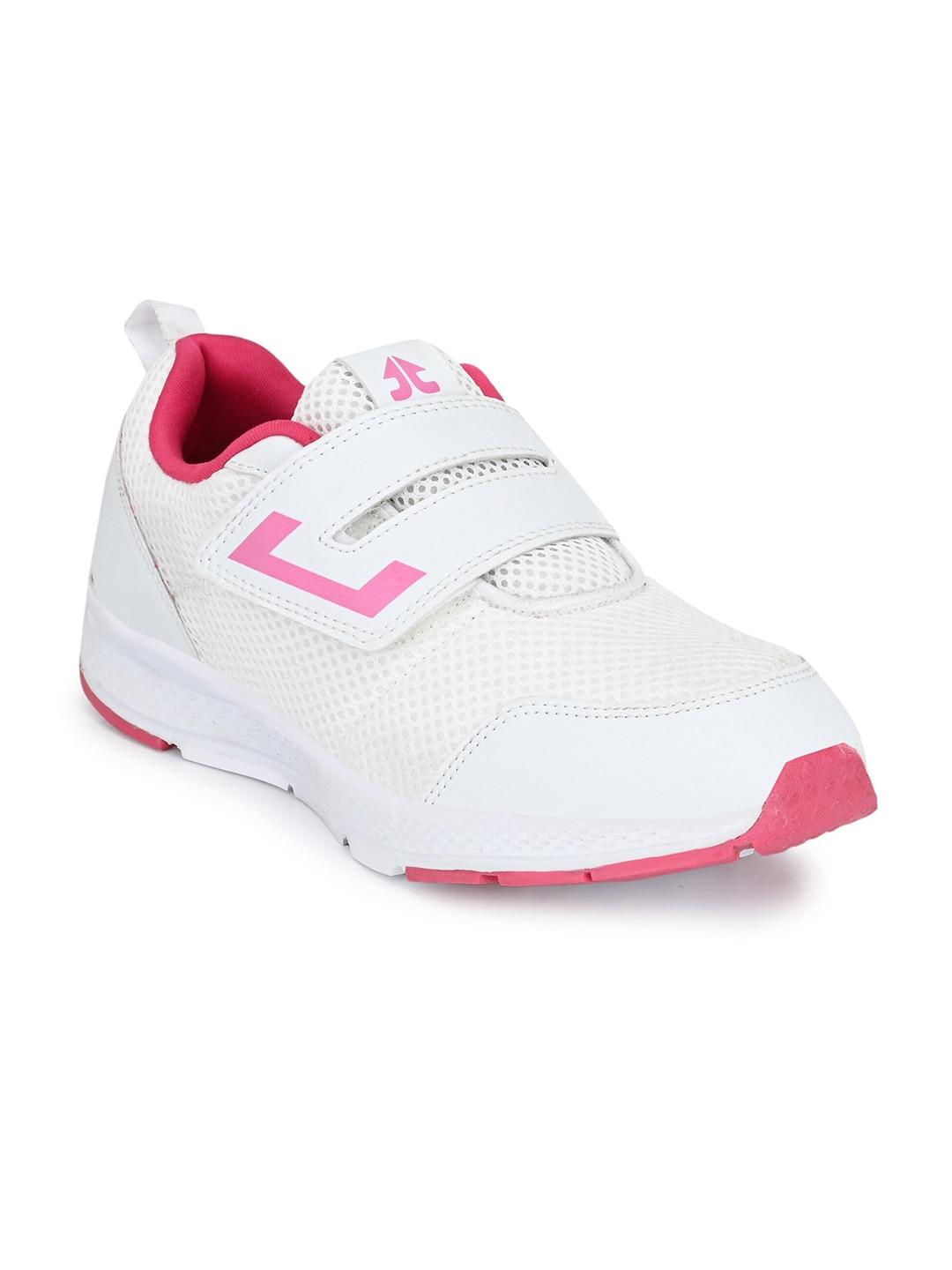 OFF LIMITS Women White & Pink Mesh Walking Non-Marking Shoes