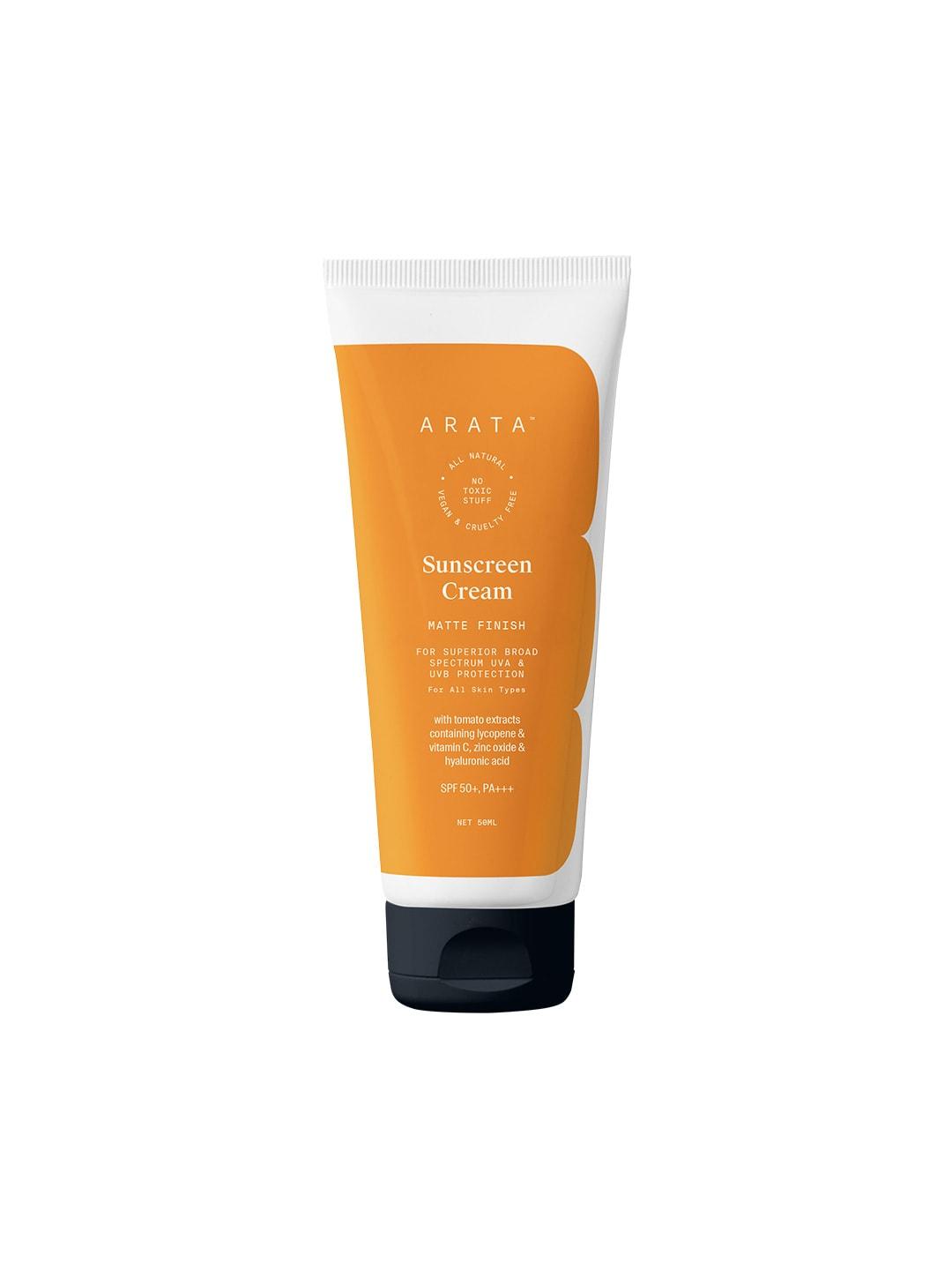 ARATA Transparent Matte Finish UVA & UVB Protection Sunscreen Cream