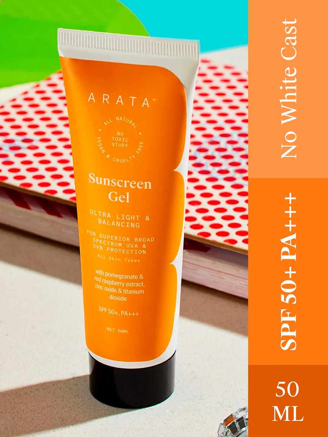 ARATA Transparent UVA & UVB Protection Sunscreen Gel For Broad Spectrum