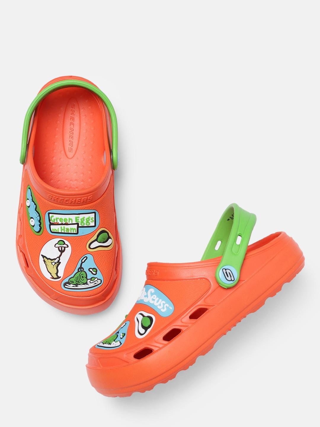 Skechers Boys Orange SWIFTERS Clogs Sandals