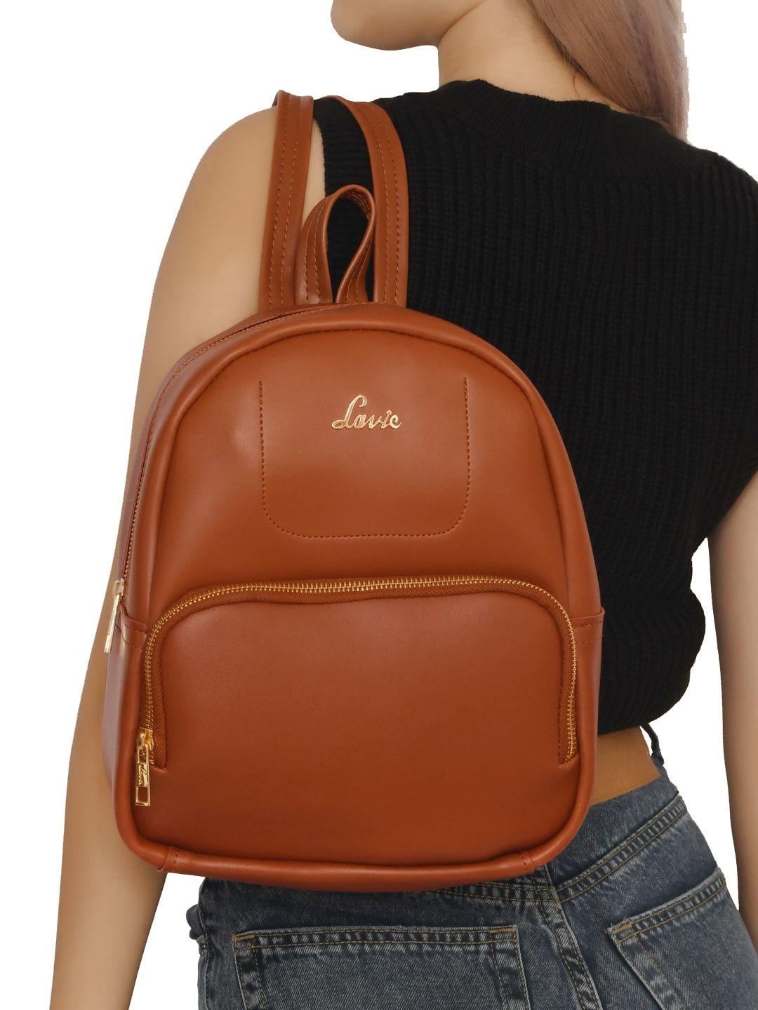 Lavie Aries Women Tan Brown Mini Backpack
