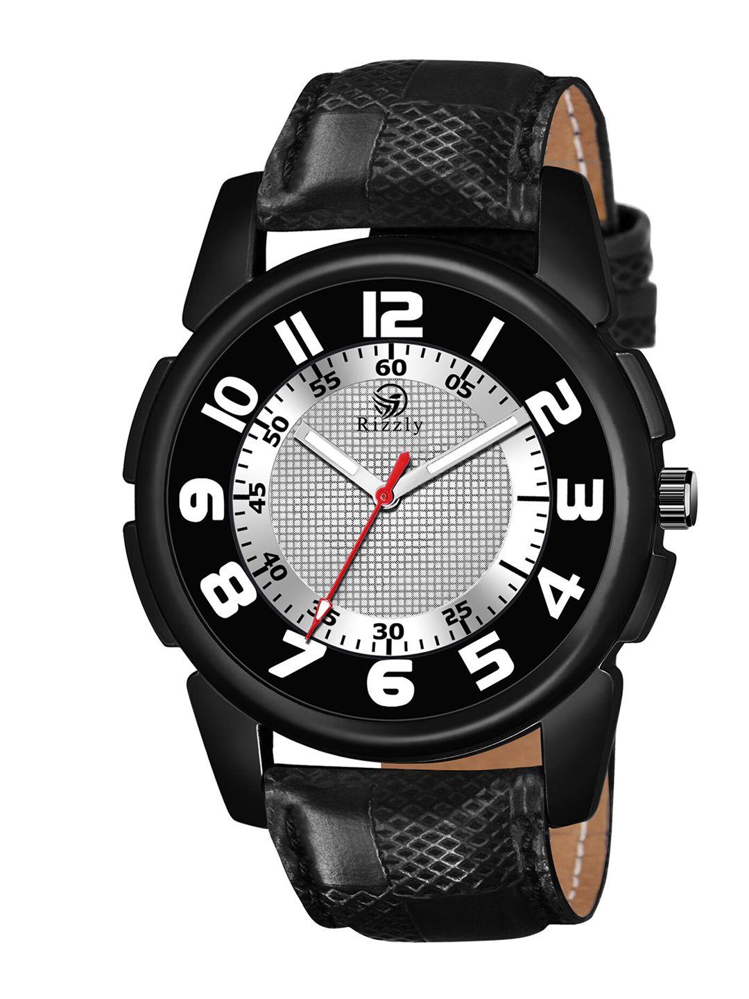 rizzly-boys-black-brass-printed-dial-&-black-leather-straps-analogue-watch-rz-213-black