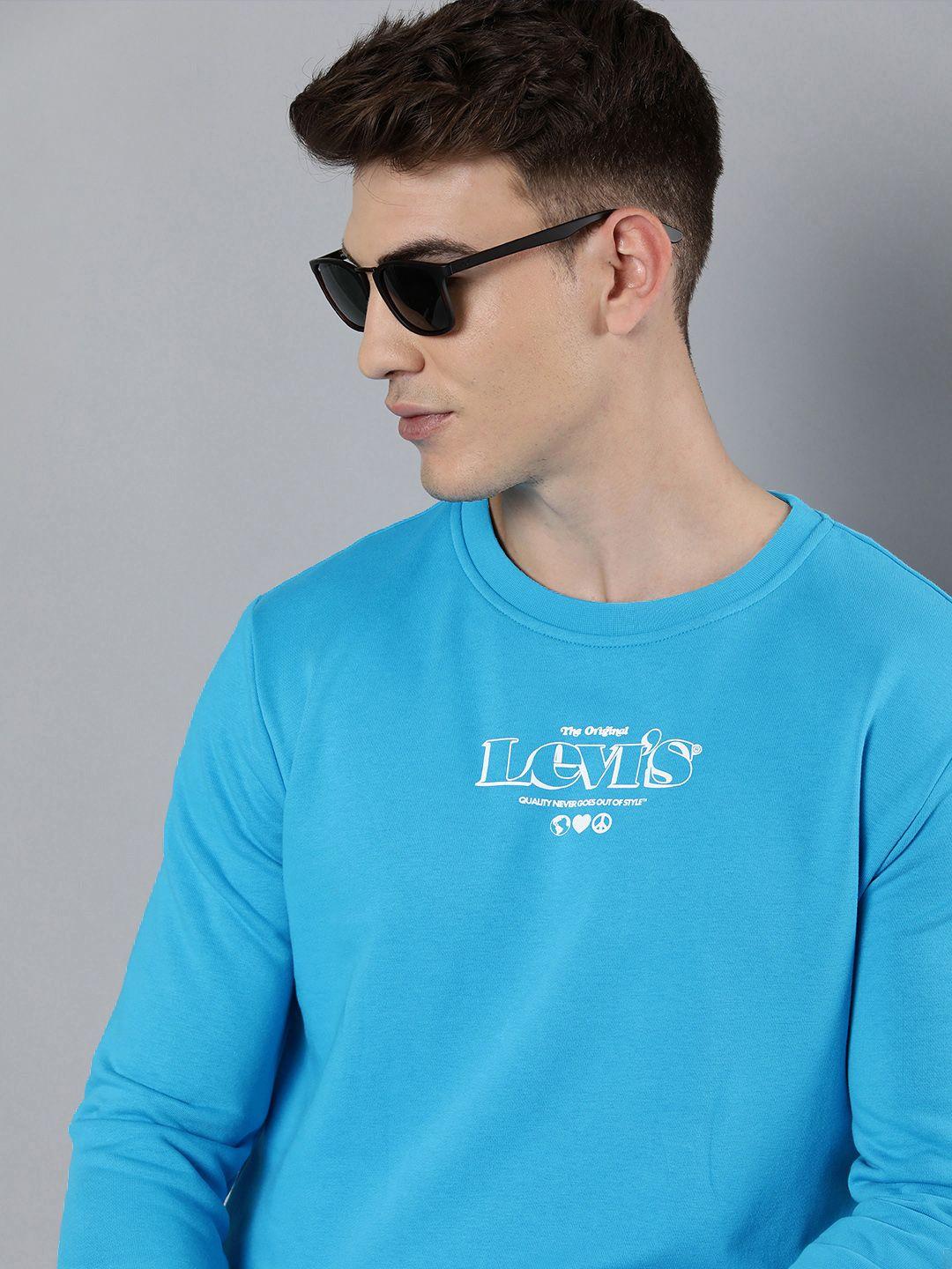 levis-men-blue-printed-pullover-sweatshirt