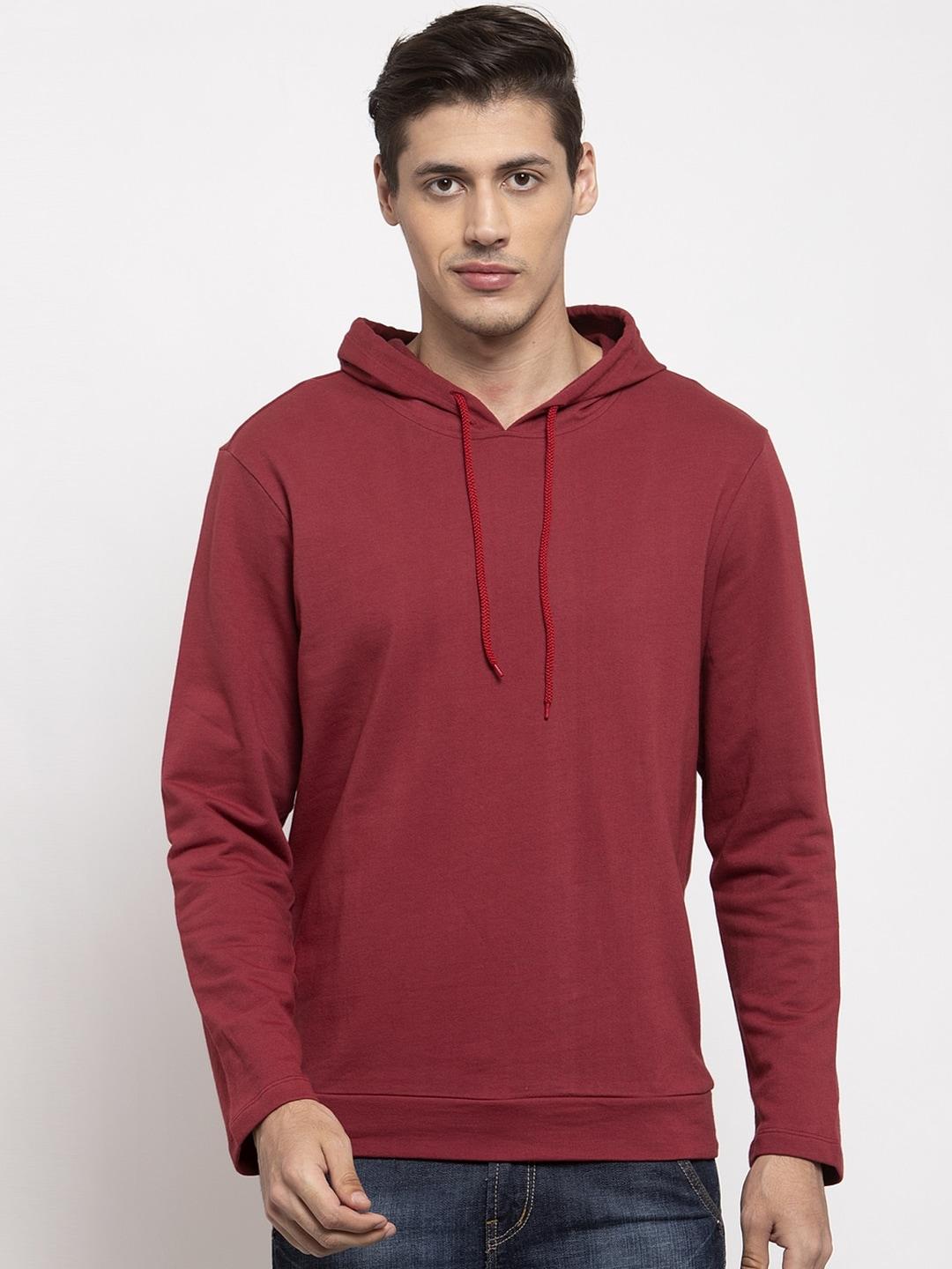 door74-men-maroon-hooded-sweatshirt