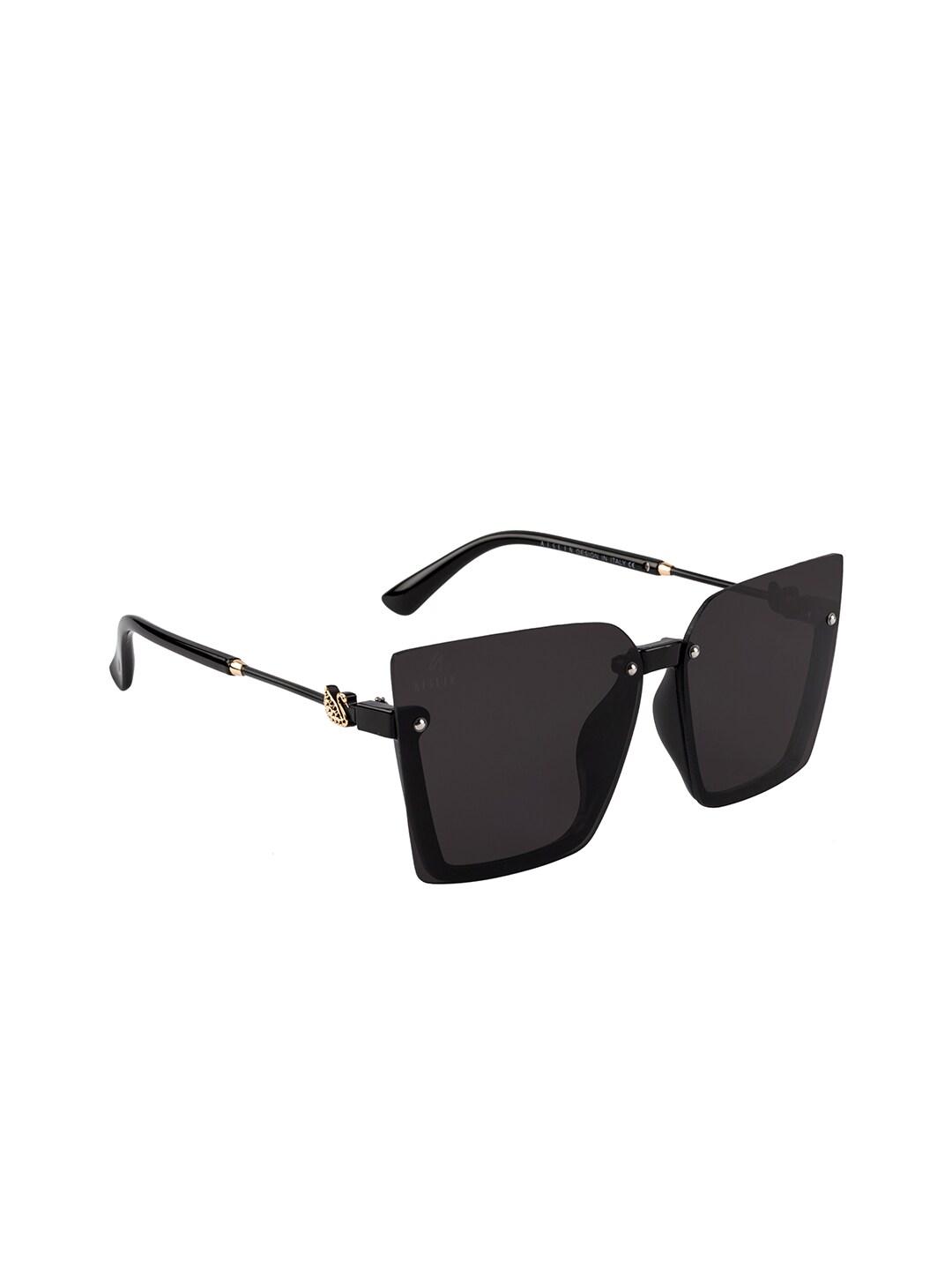 AISLIN Women Black Lens & Black Butterfly Sunglasses with UV Protected Lens