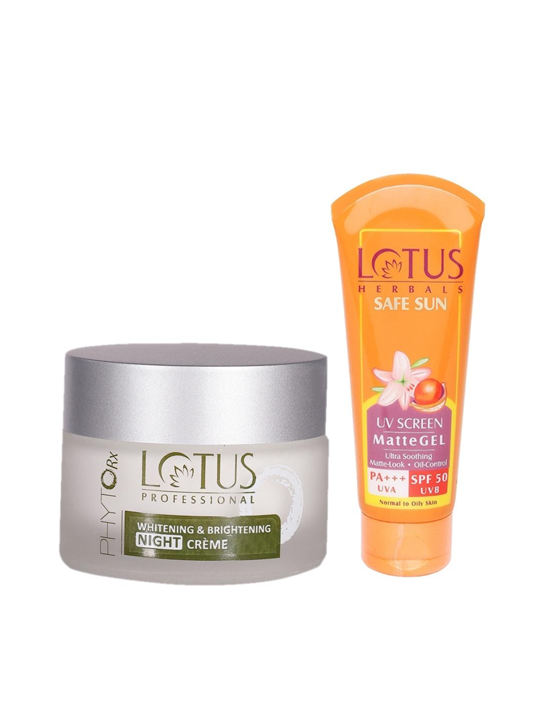 Lotus Herbals Pack of Sustainable Sunscreen & Night Creme