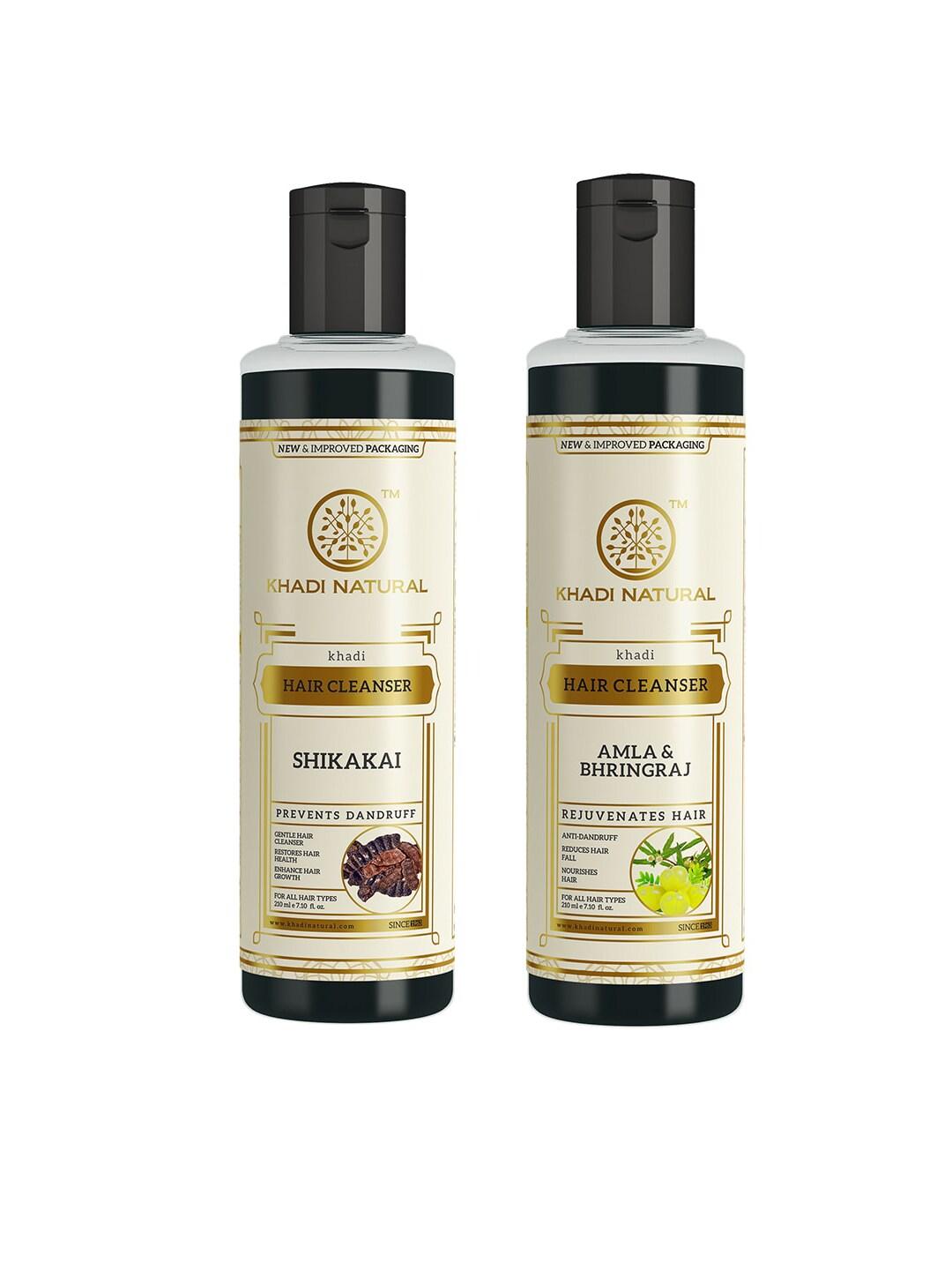 Khadi Natural Set of 2 Natural Hair Cleansers 210 ml each