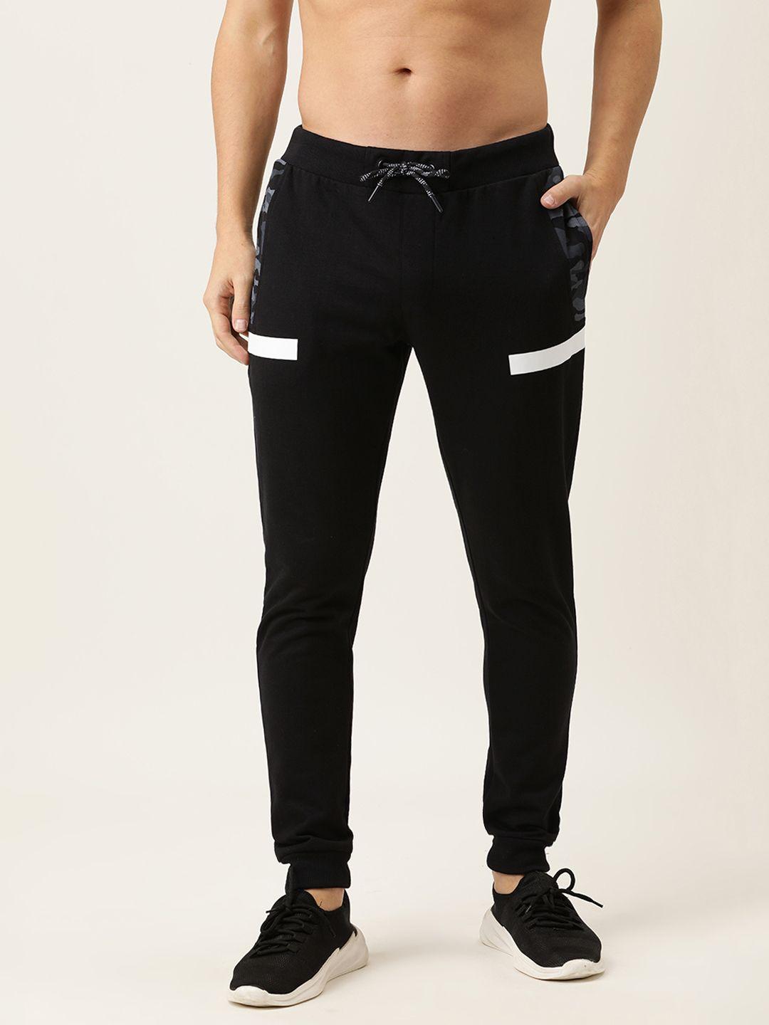 flying-machine-men-black-solid-joggers-with-printed-detailing