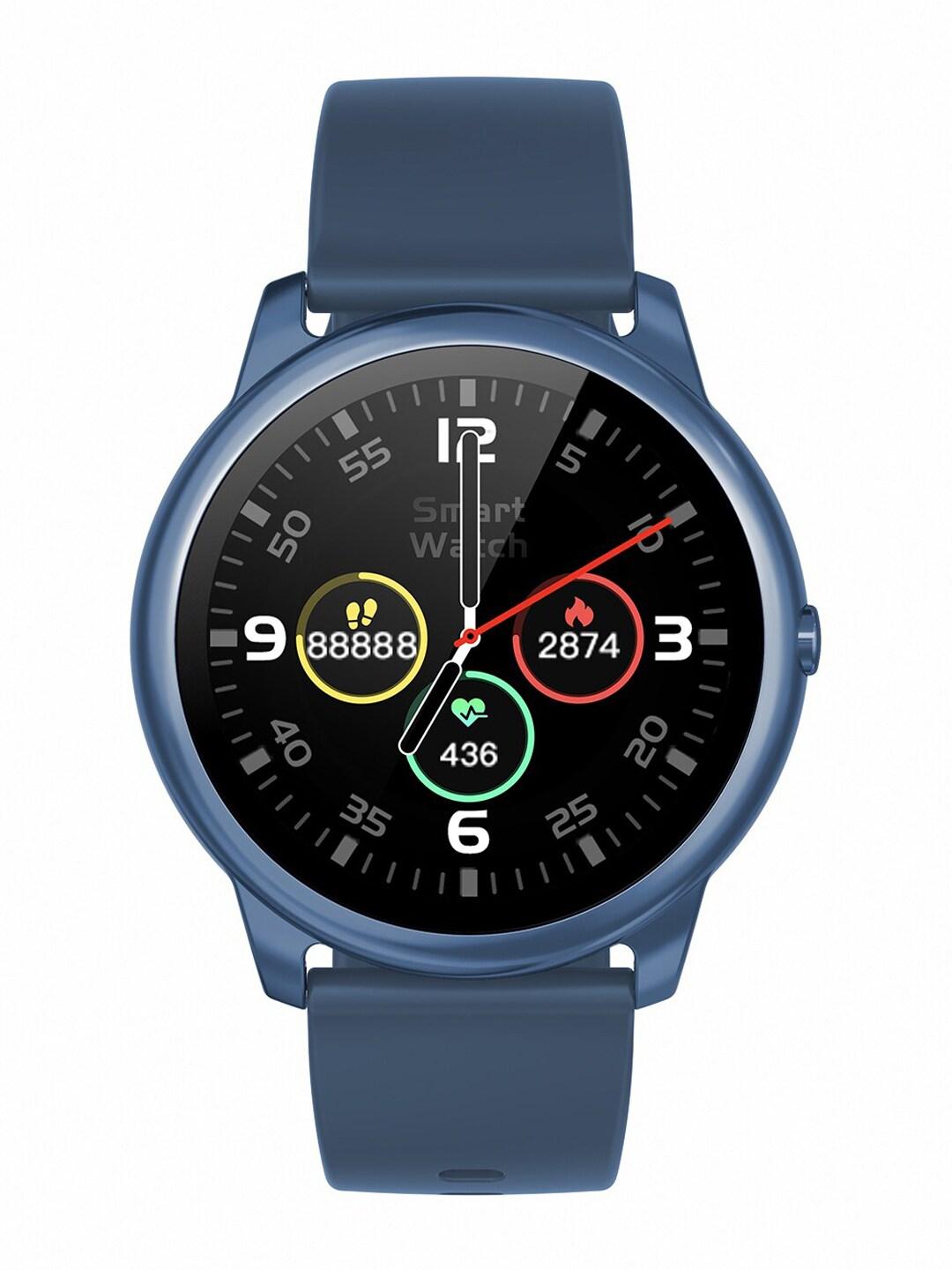 CrossBeats Blue & Black Activity Tracker Sensor Digital Smartwatch CB-Orbit