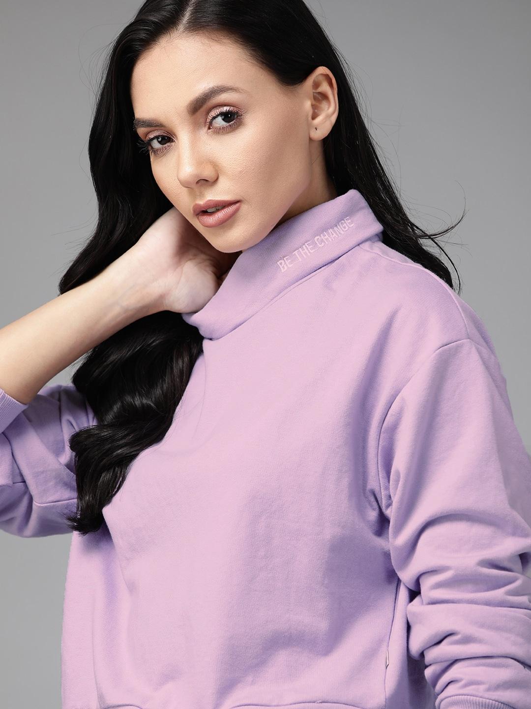 Roadster Women Lavender Sweatshirt