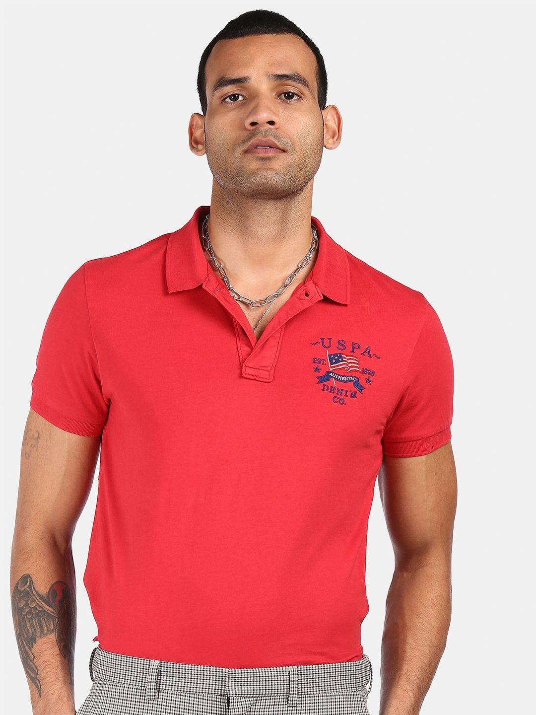 u.s.-polo-assn.-denim-co.-men-red-brand-logo-polo-collar-pure-cotton-t-shirt