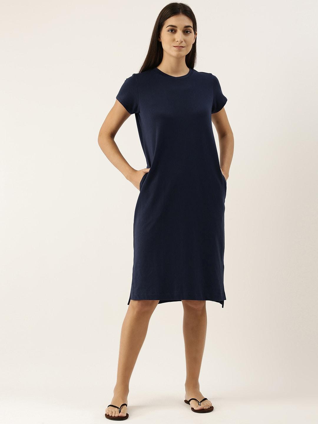 Enamor Essential Pure Cotton Terry Comfy Lounge Dress