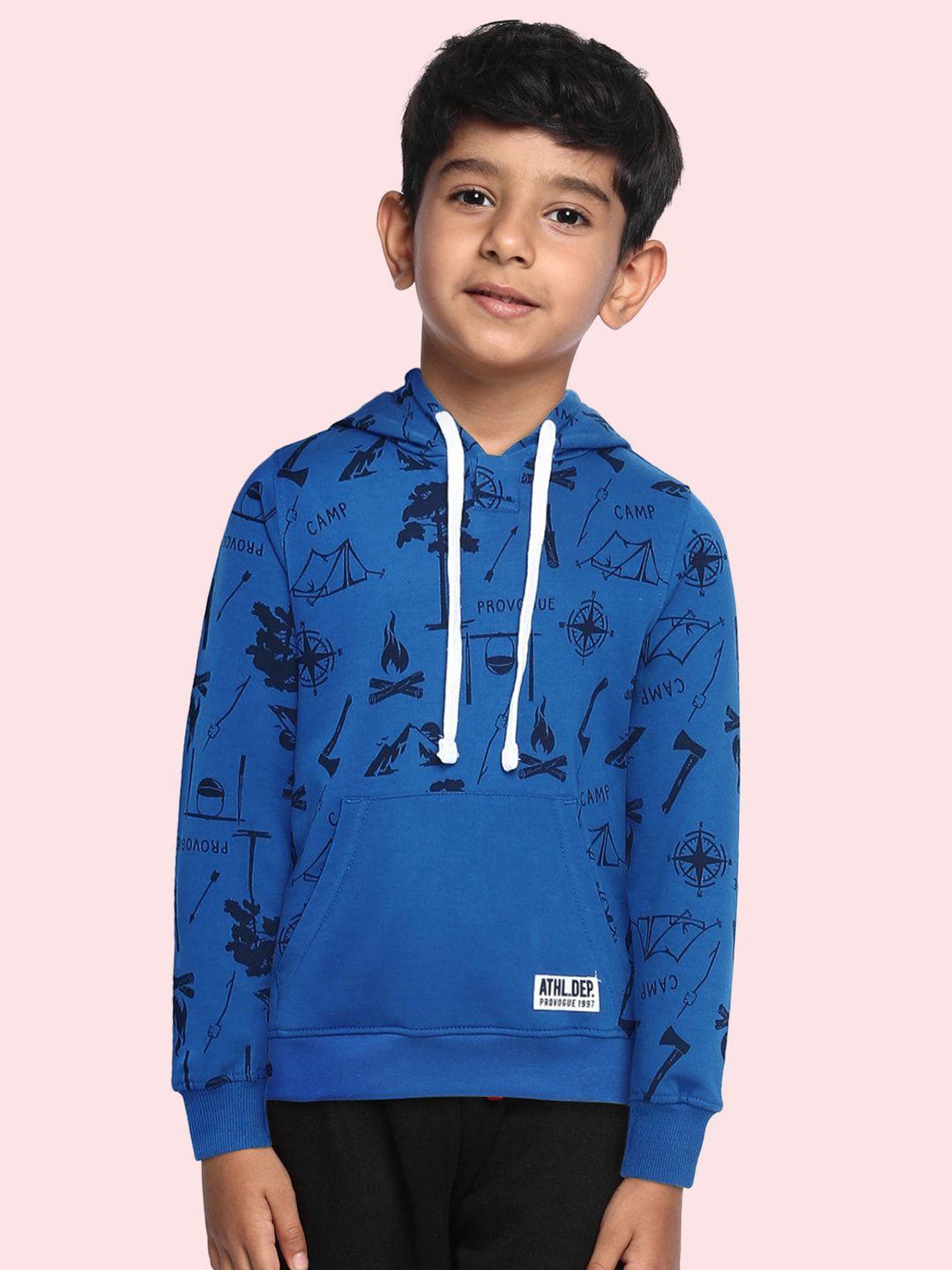 provogue-boys-blue-printed-hooded-sweatshirt