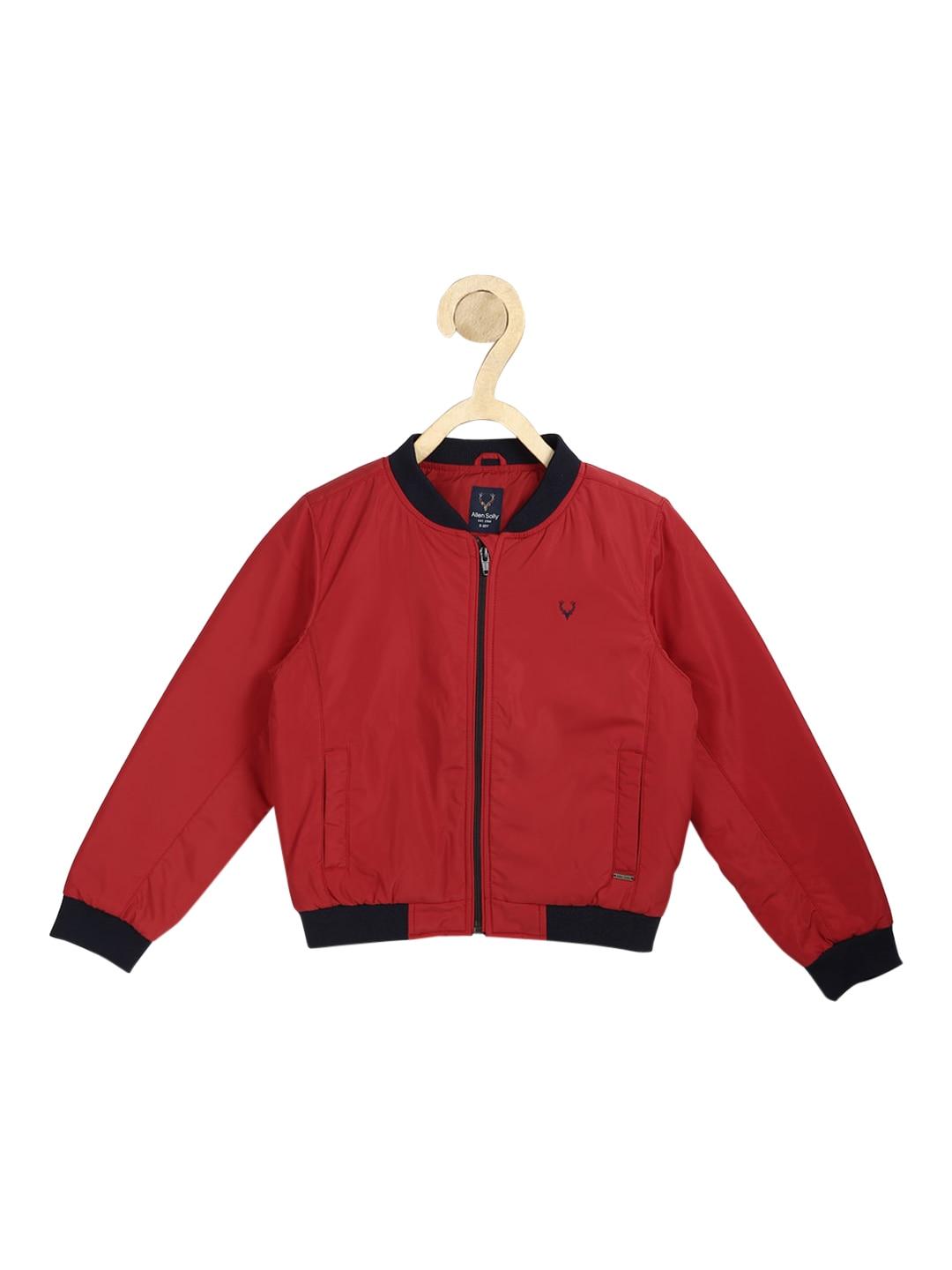 allen-solly-junior-boys-red-solid-bomber-jacket