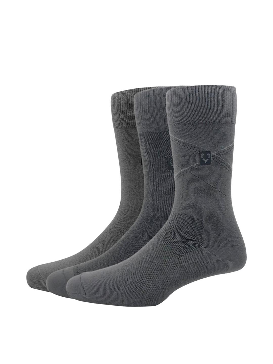 allen-solly-men-pack-of-3-grey-solid-calf-length-socks