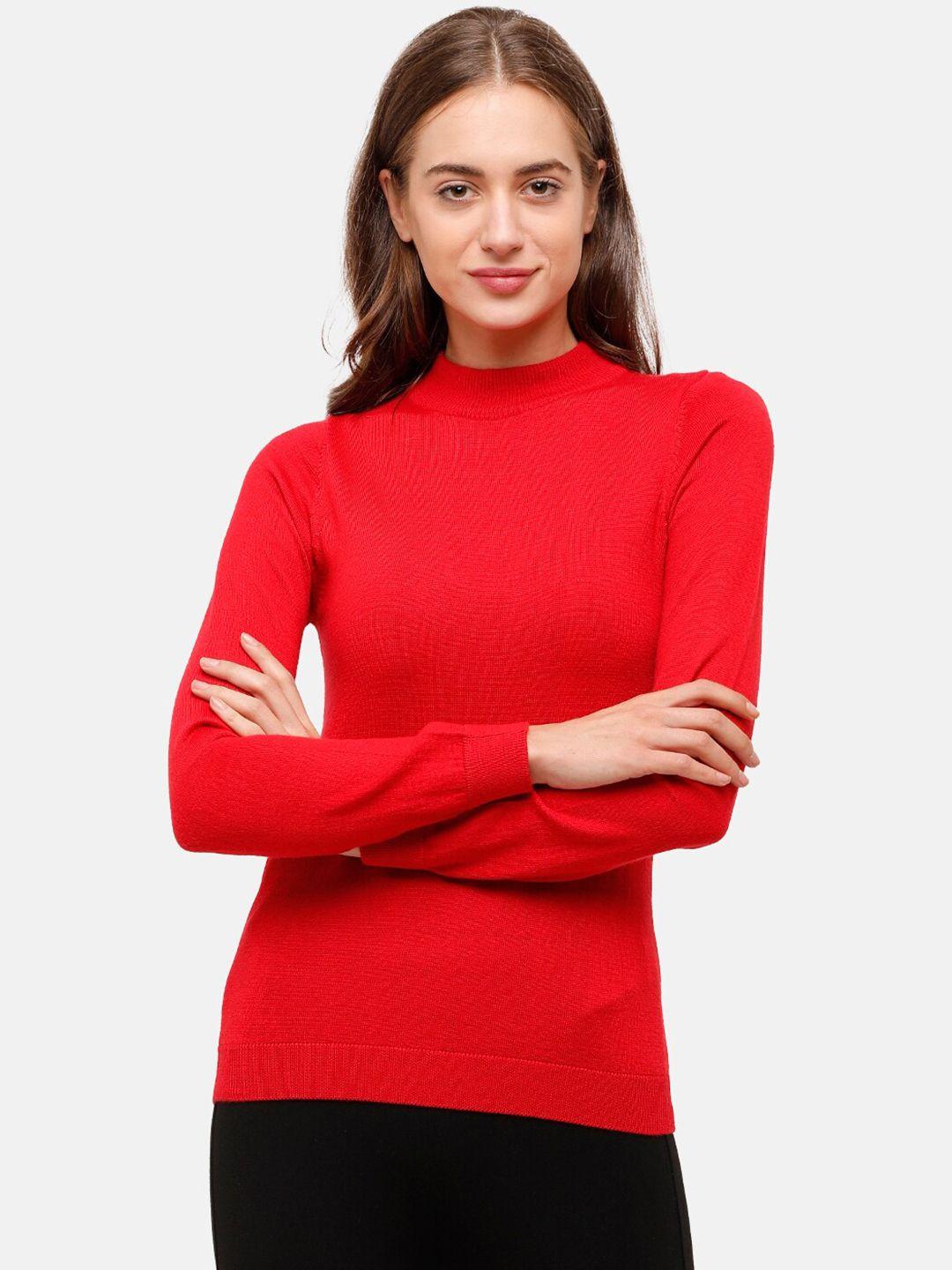 98-degree-north-women-red-pullover-sweater