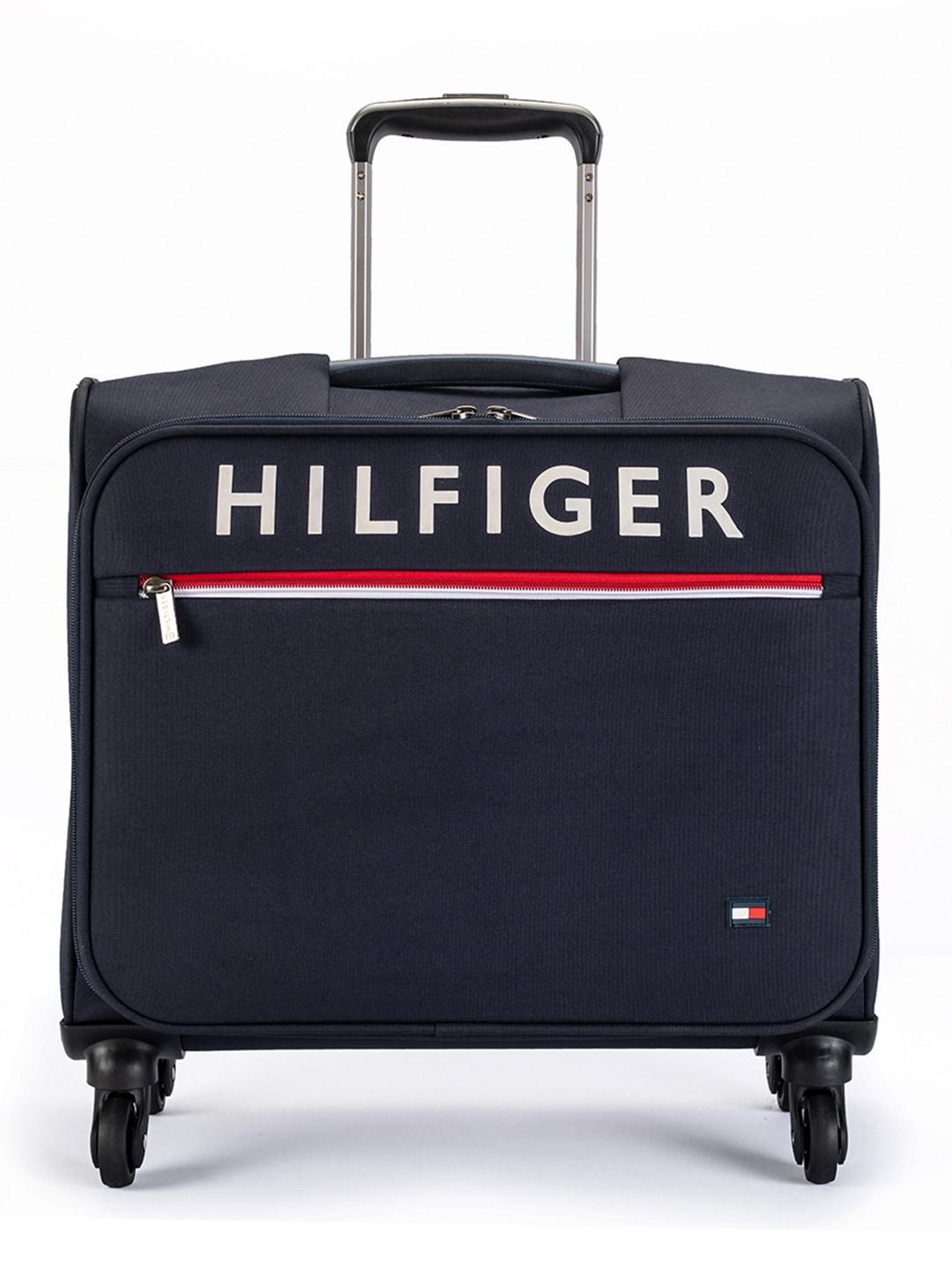 Tommy Hilfiger Brand Logo Print Overnighter Overnighter Trolley Bag - 45 Litres