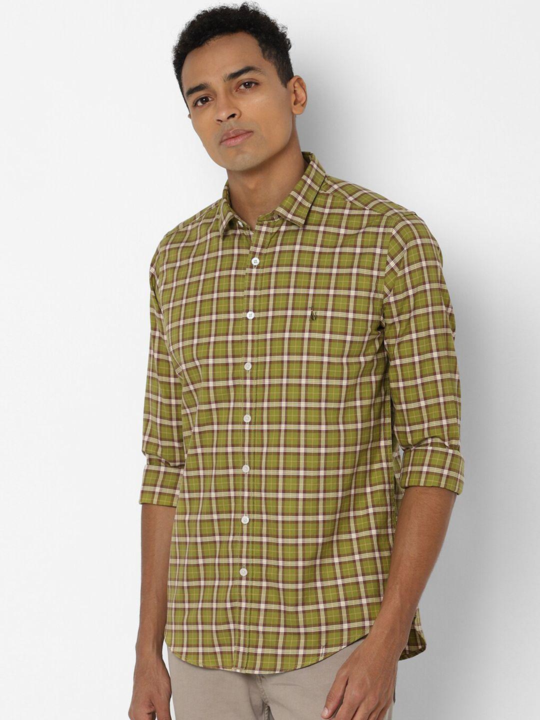 simon-carter-london-men-olive-green-slim-fit-tartan-checks-opaque-checked-casual-shirt