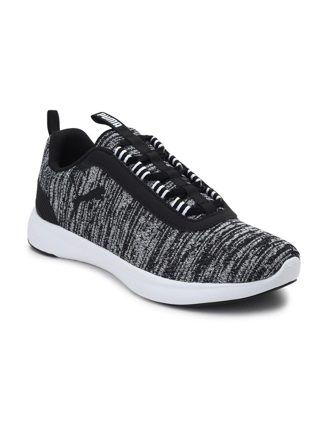 Puma Unisex Black Textile Softride Vital Walking Shoes
