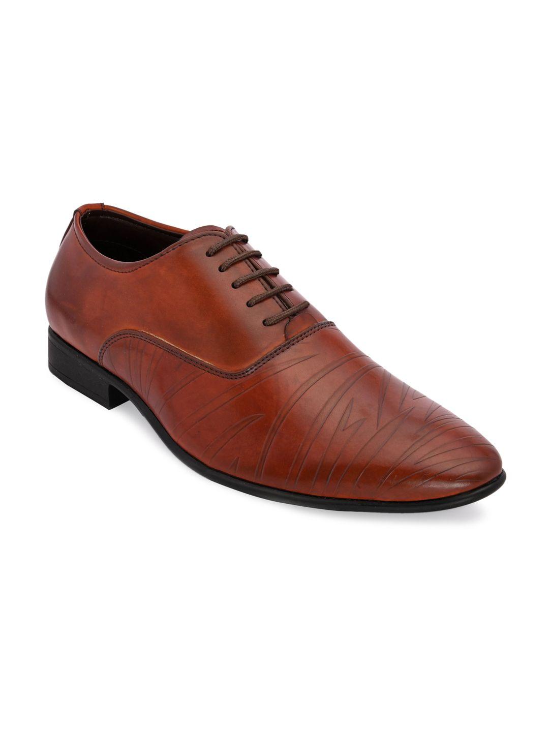 San Frissco Men Brown Faux Leather Fortune Oxford Shoes