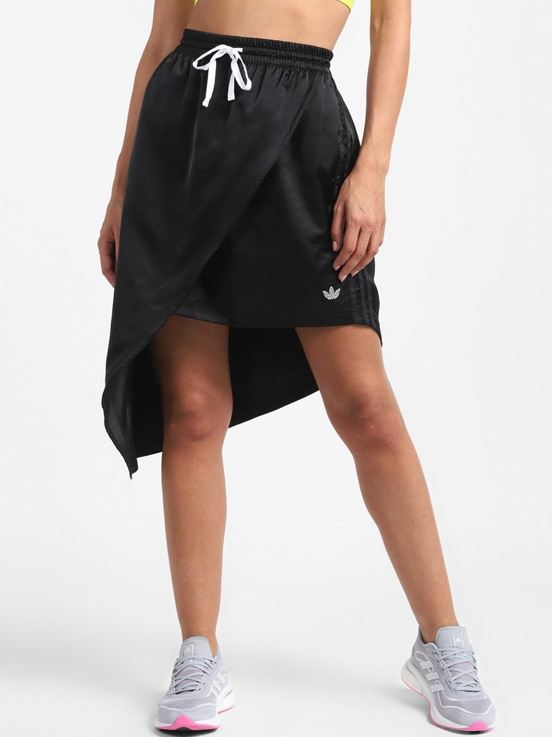 adidas-originals-women-black-solid-mini-skirt