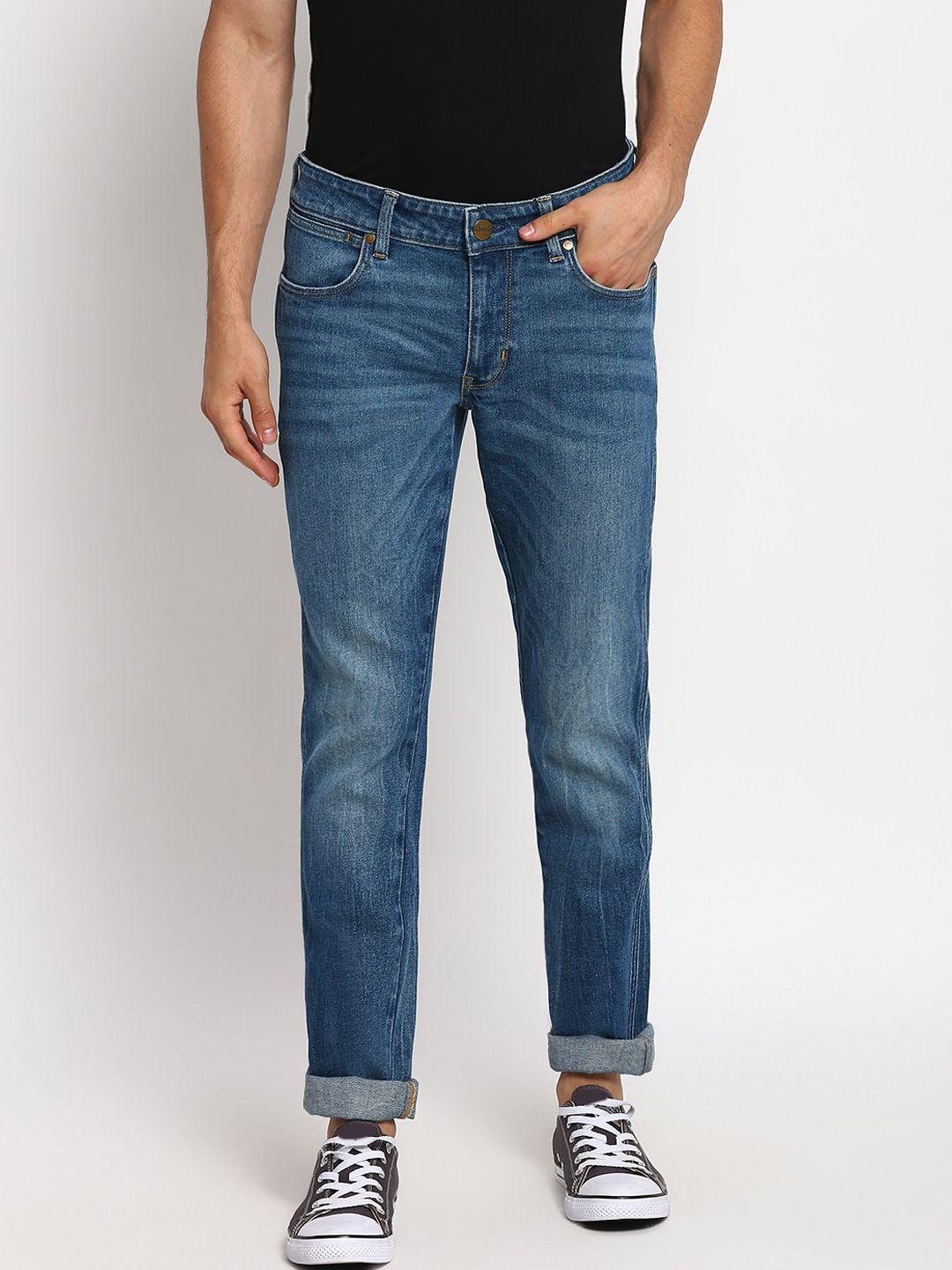 Wrangler Men Blue Low-Rise Light Fade Jeans