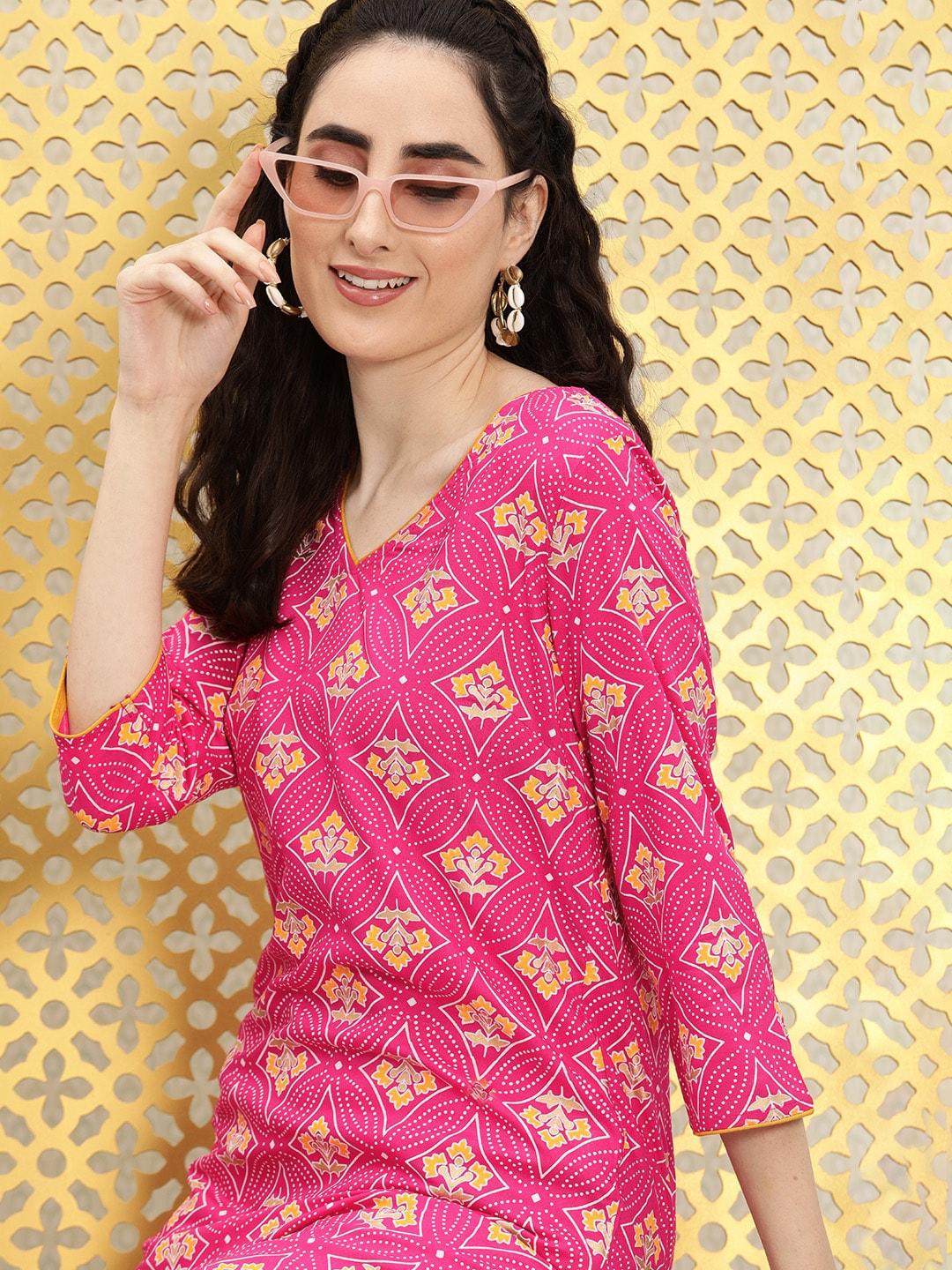 ode-by-house-of-pataudi-women-pink-ethnic-motifs-printed-straight-rozana-kurta