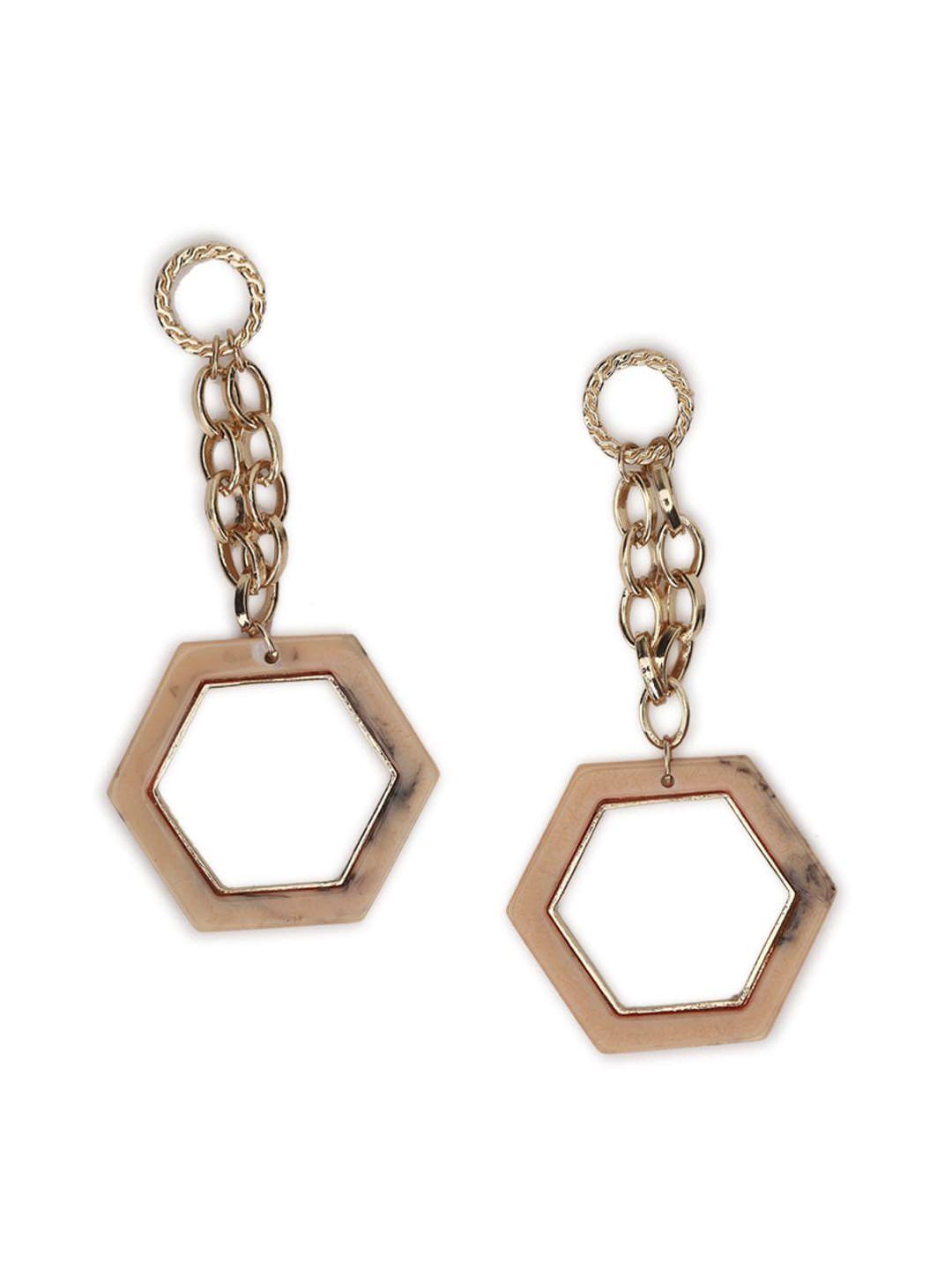 forever-21-brown-contemporary-drop-earrings