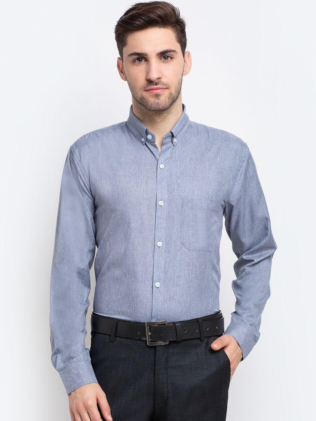 jainish-men-grey-solid-button-down-collar-cotton-opaque-formal-shirt