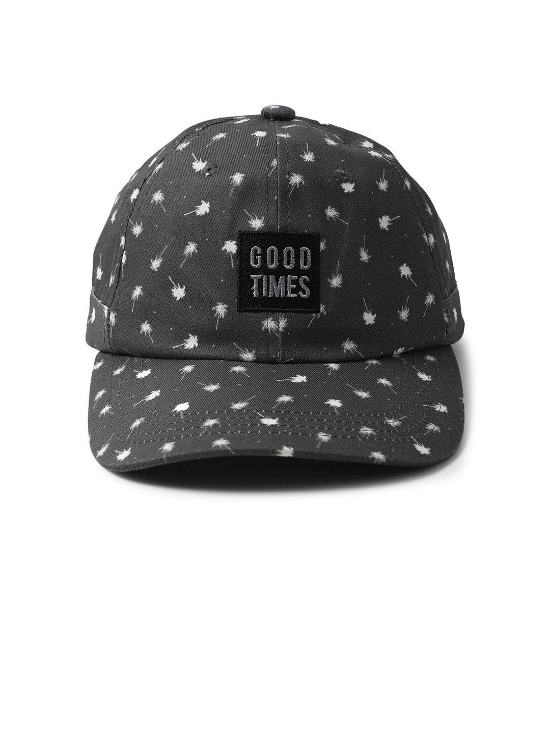 forever-21-men-black-&-white-printed-baseball-cap