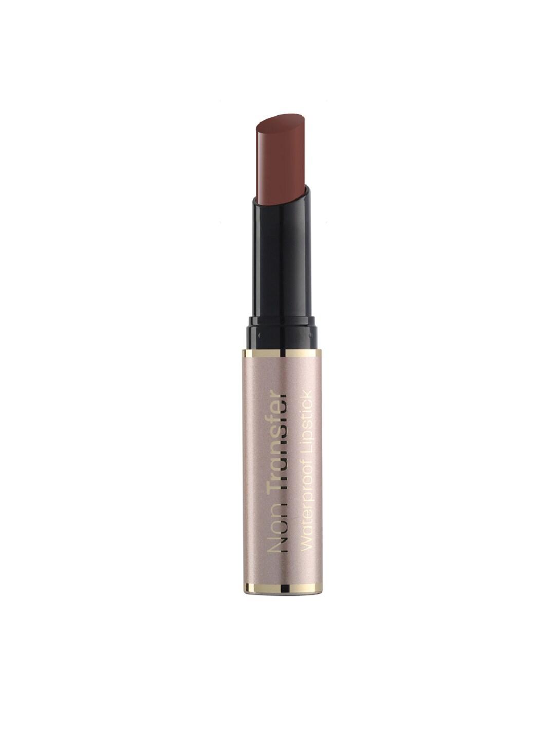 SWISS BEAUTY Non Transfer Water Proof Lipstick- Dark Brown 420