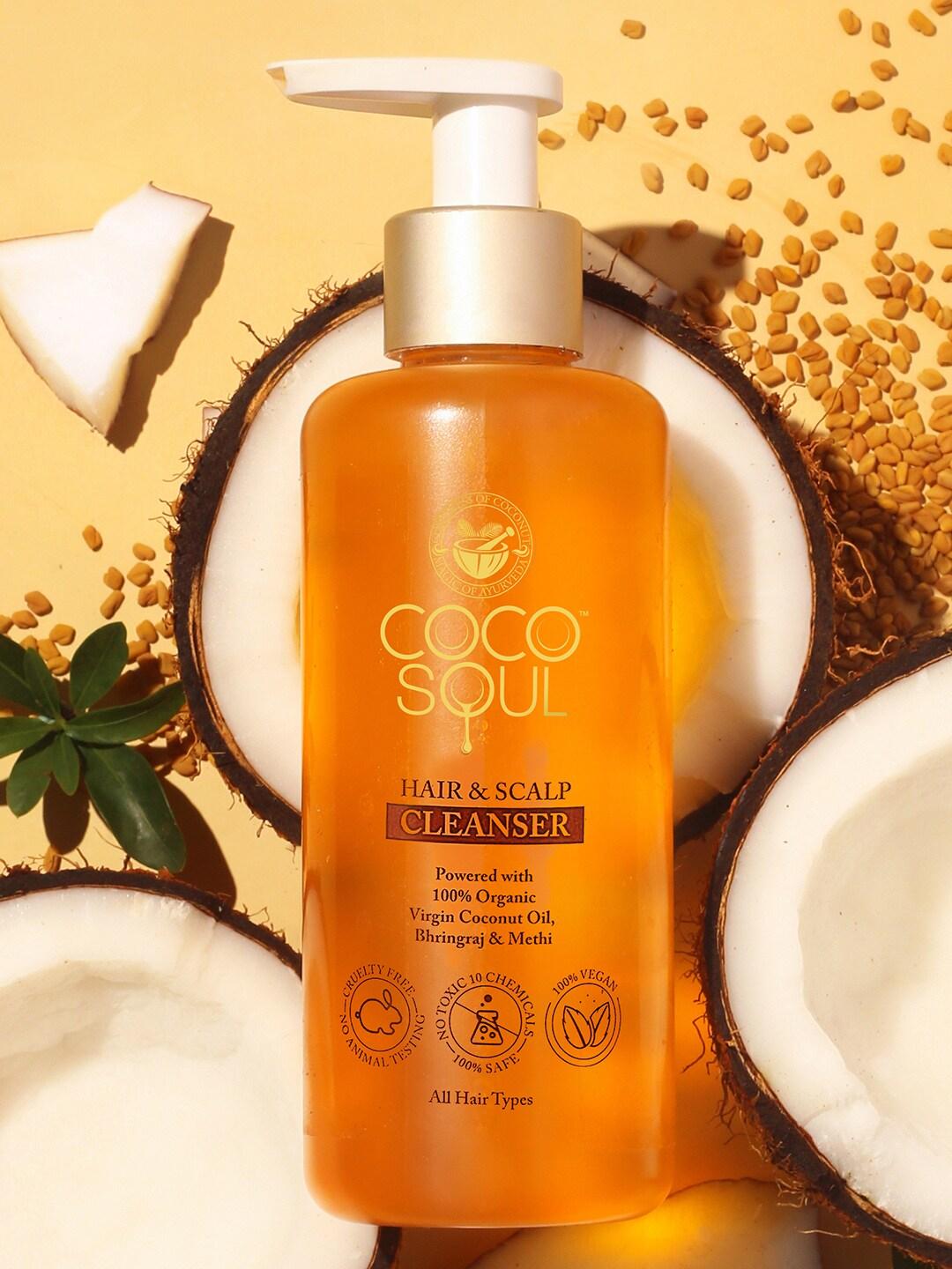 Coco Soul Shampoo with Coconut & Ayurveda for Long Strong Black Hair Paraben Free 200ml