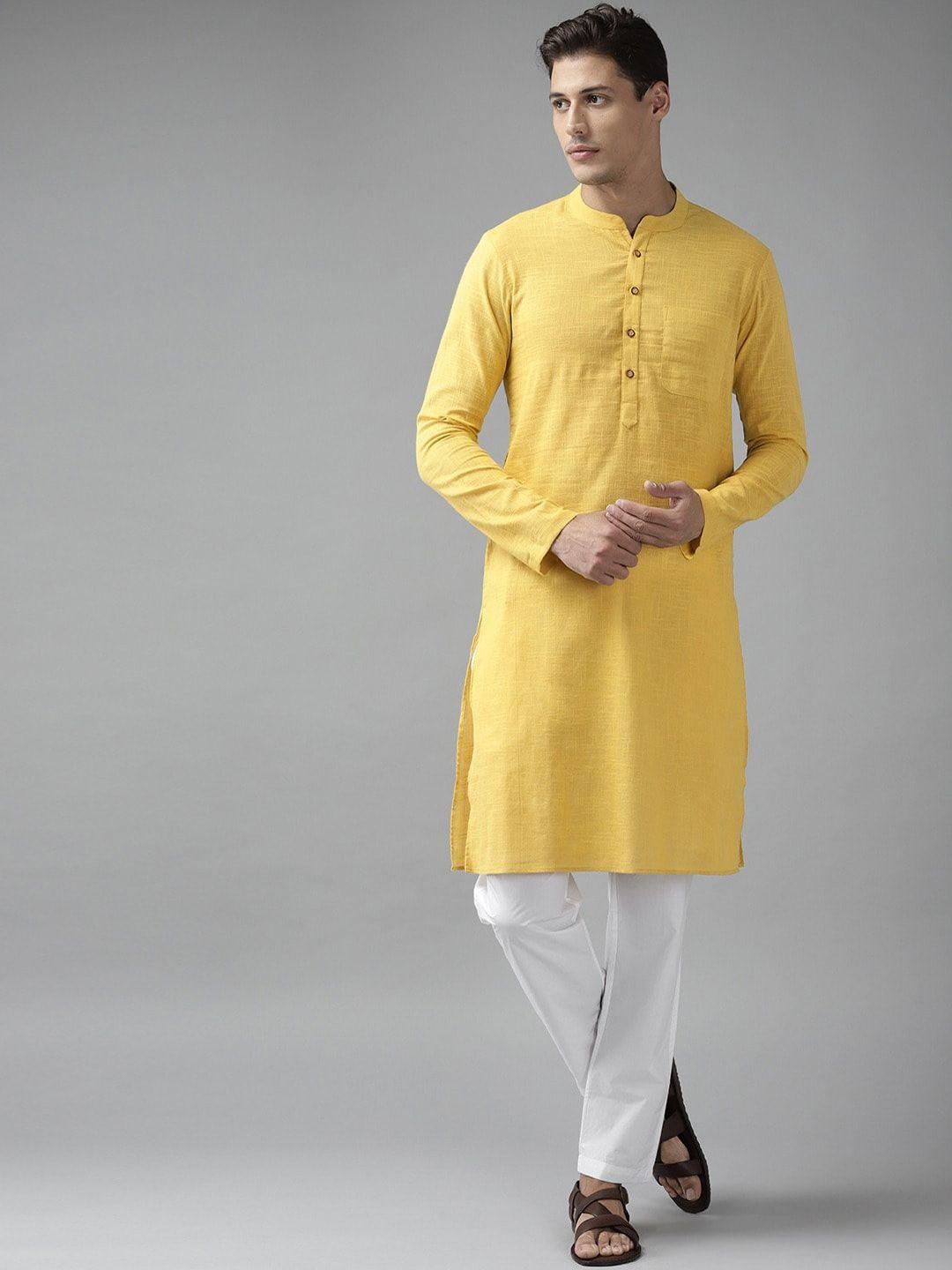 see-designs-men-yellow-kurta