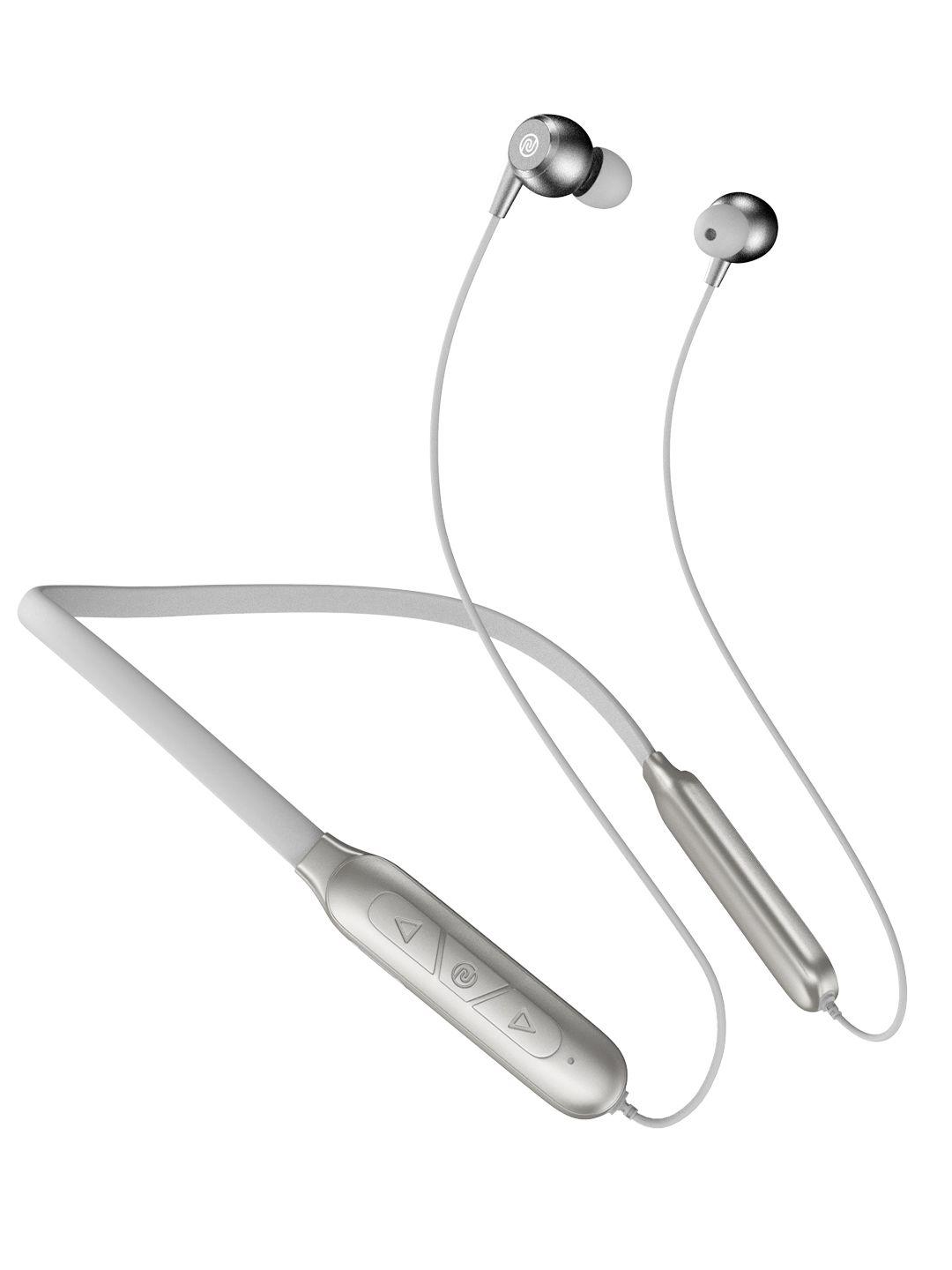 NOISE Nerve Bluetooth Wireless Neckband Earphones with Mic - Mist Grey