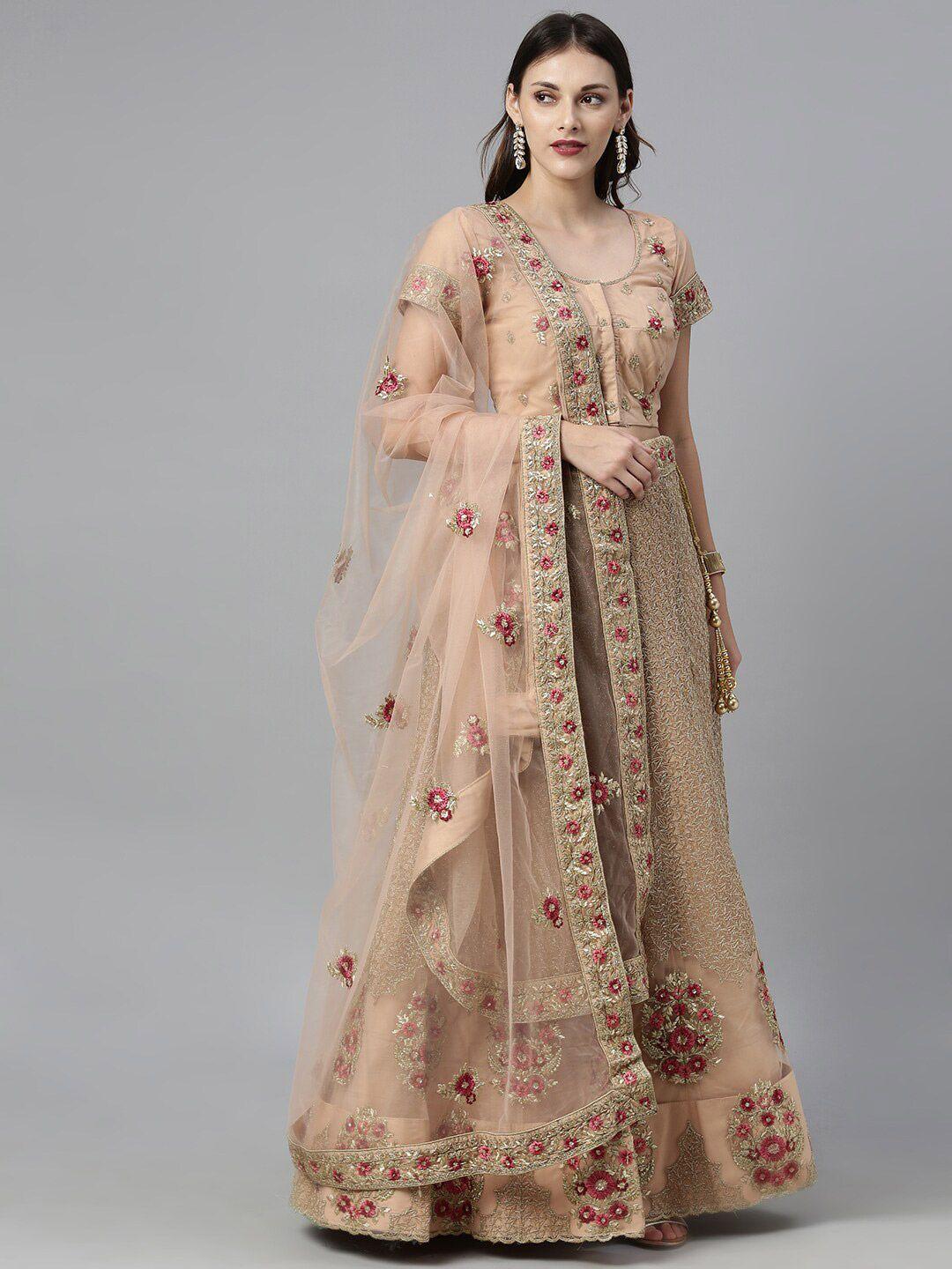 the-chennai-silks-women-brown-embroidered-ready-to-wear-lehenga-choli-with-dupatta