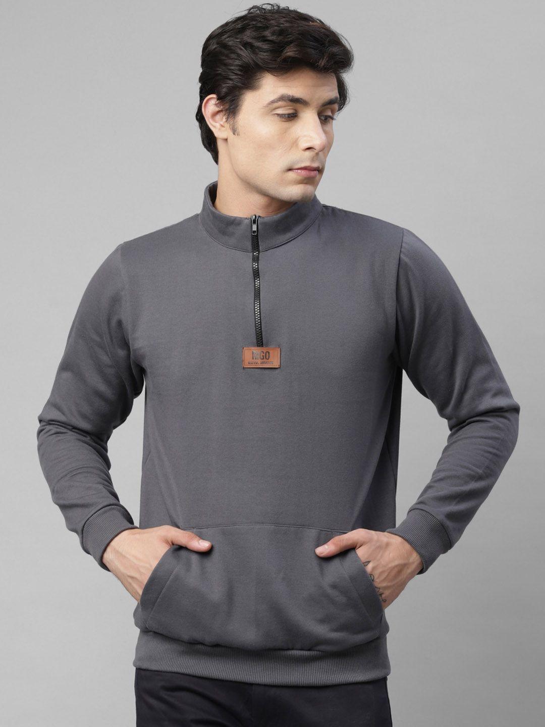 rigo-men-grey-solid-sweatshirt
