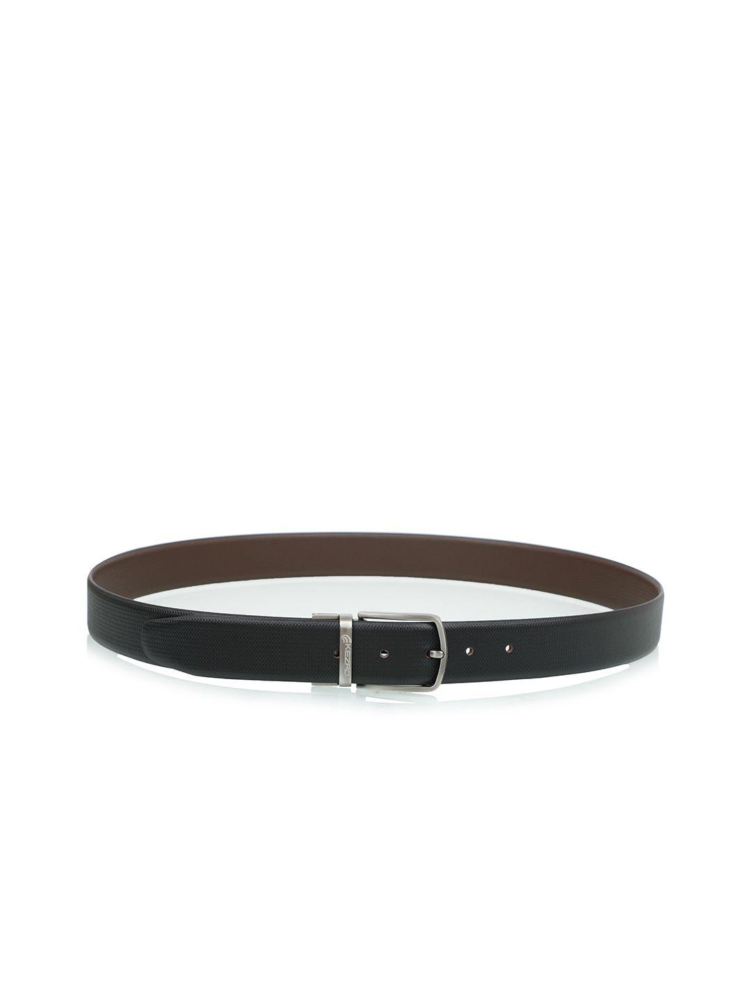 kezro-men-black-&-brown-textured-reversible-leather-formal-belt