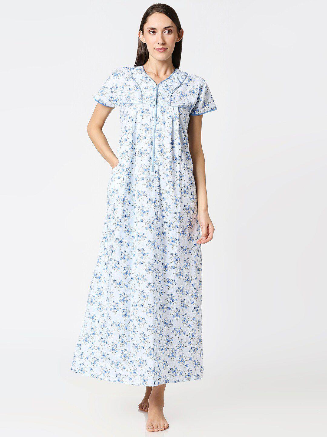 av2-women-blue-printed-pure-cotton-nightdress