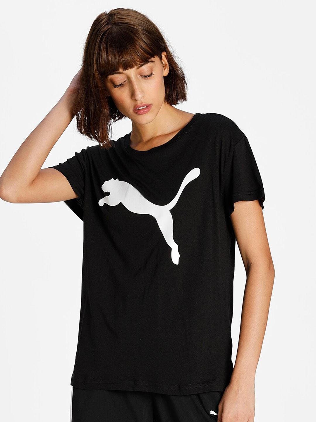 Puma Brand Logo Printed Relaxed Fit T-shirt